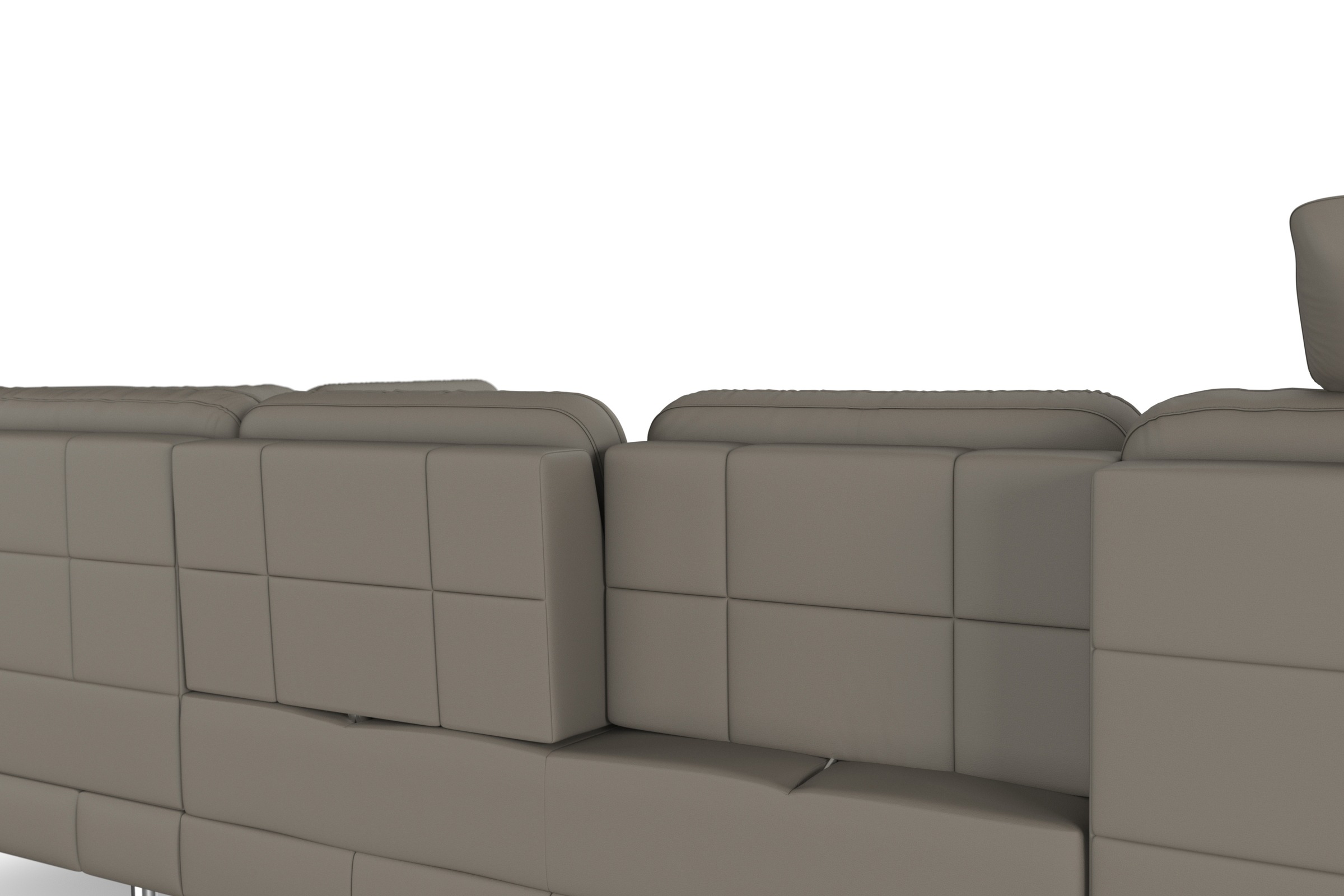 sit&more Wohnlandschaft »Bendigo U-Form«, inklusive Sitztiefenverstellung, Bodenfreiheit 15 cm, in 2 Fußfarben