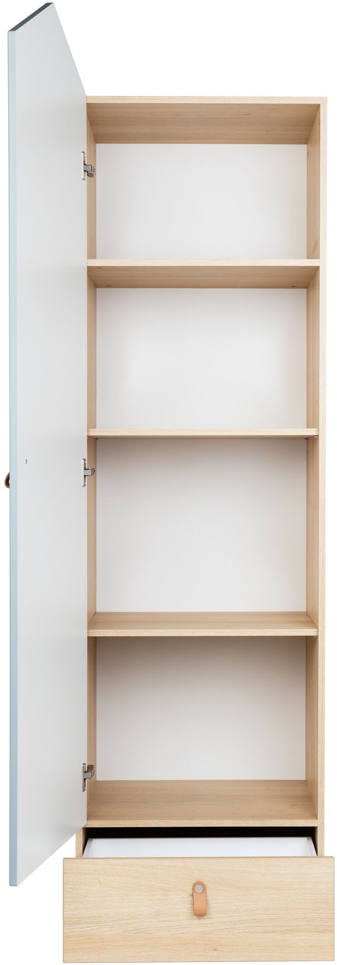 arthur berndt Babyzimmer-Komplettset »Babyzimmer-Set »Roofy« 3-teilig mit 1-türigem Kleiderschrank«, (Set, 3 tlg., Babymöbel-Set »Roofy« Kleiderschrank,Kinderbett+Wickelkommode)