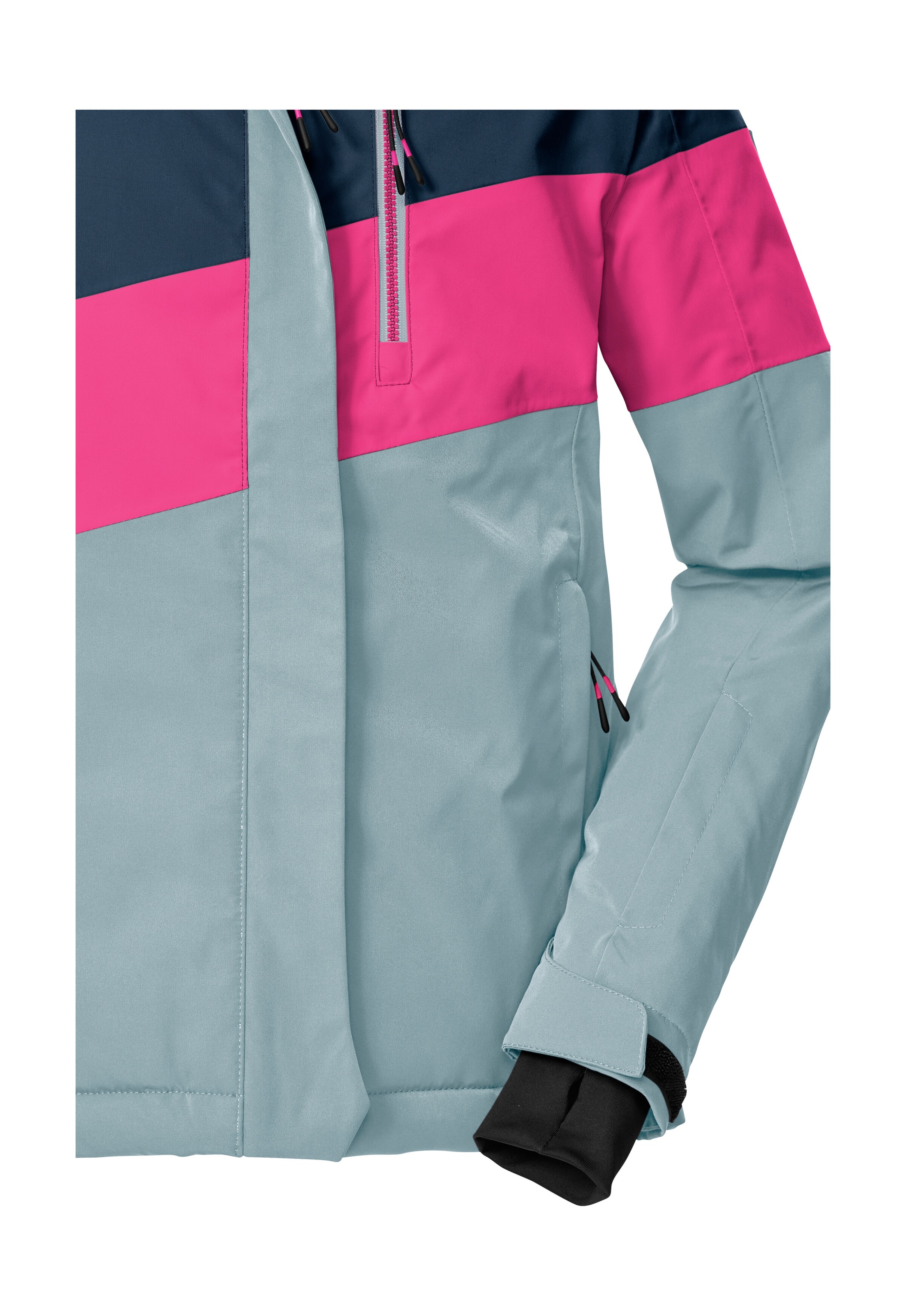 Killtec Skijacke »KSW 197 GRLS SKI JCKT«, Wasserdicht, atmungsaktiv, verstellbare Kapuze, viele Taschen
