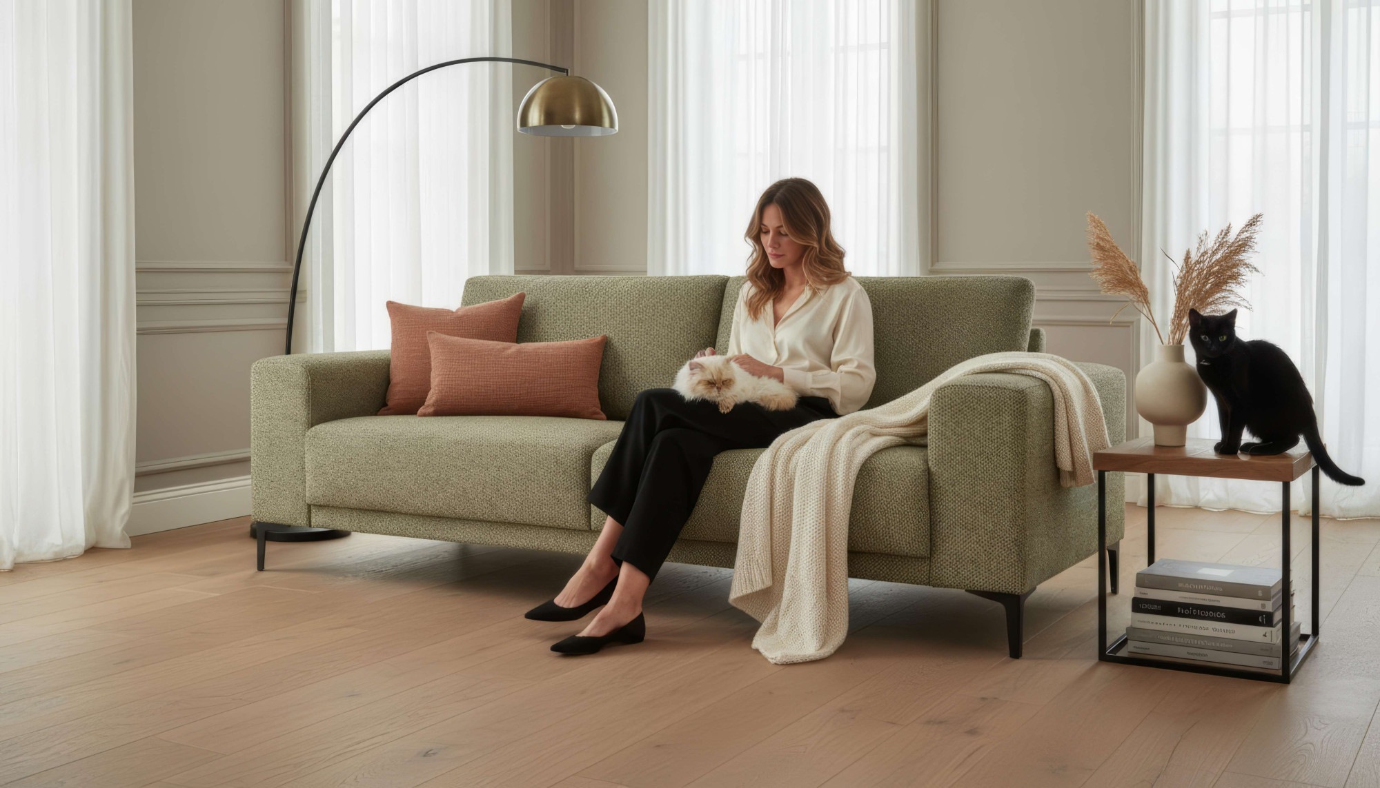 OTTO home 3-Sitzer "Xander" Breite 224 cm, Soft-Touch Chenille, Webstoff, s günstig online kaufen