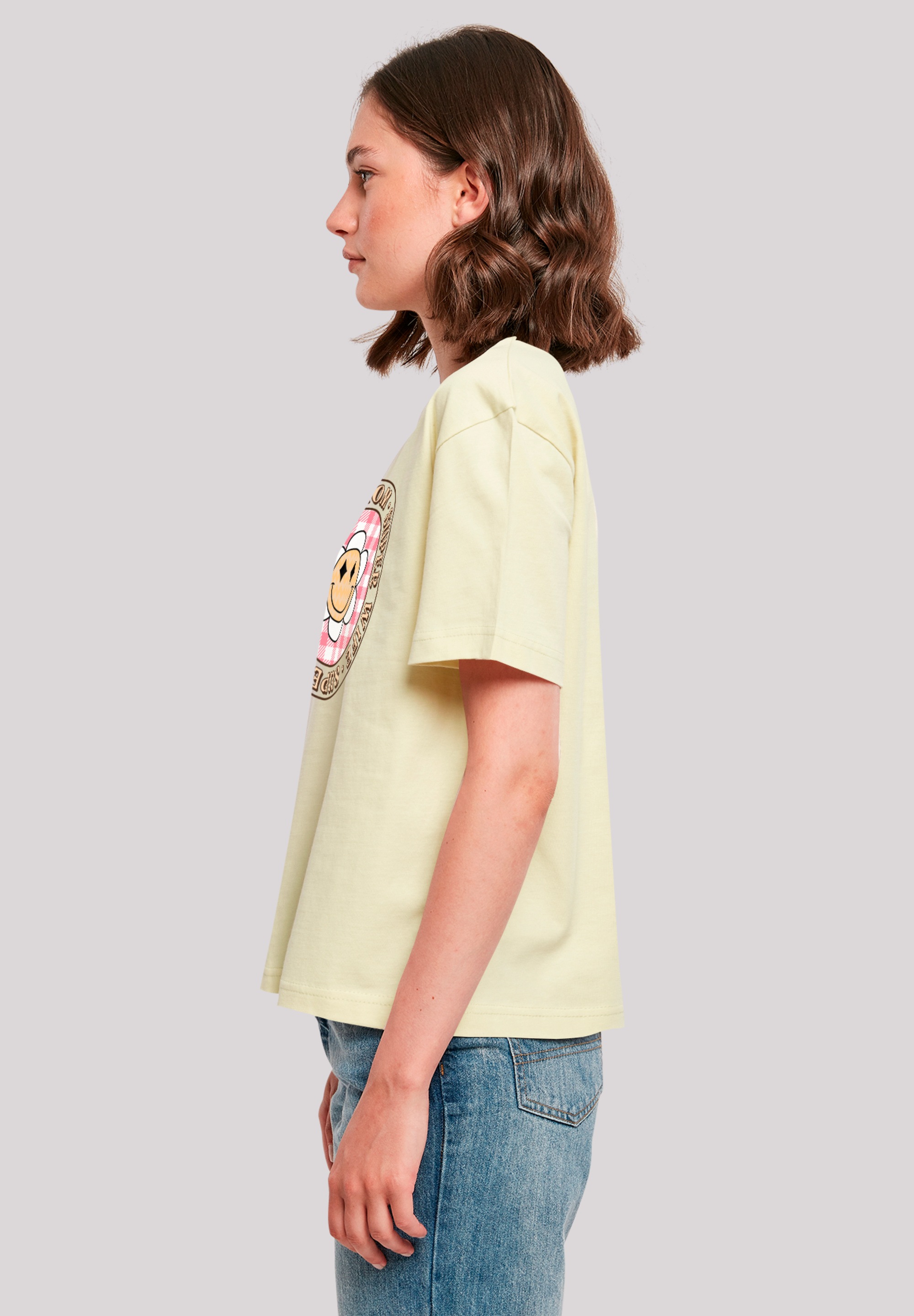 F4NT4STIC T-Shirt »Muttertag super müde Mama Retro Blumen«, Premium Qualität