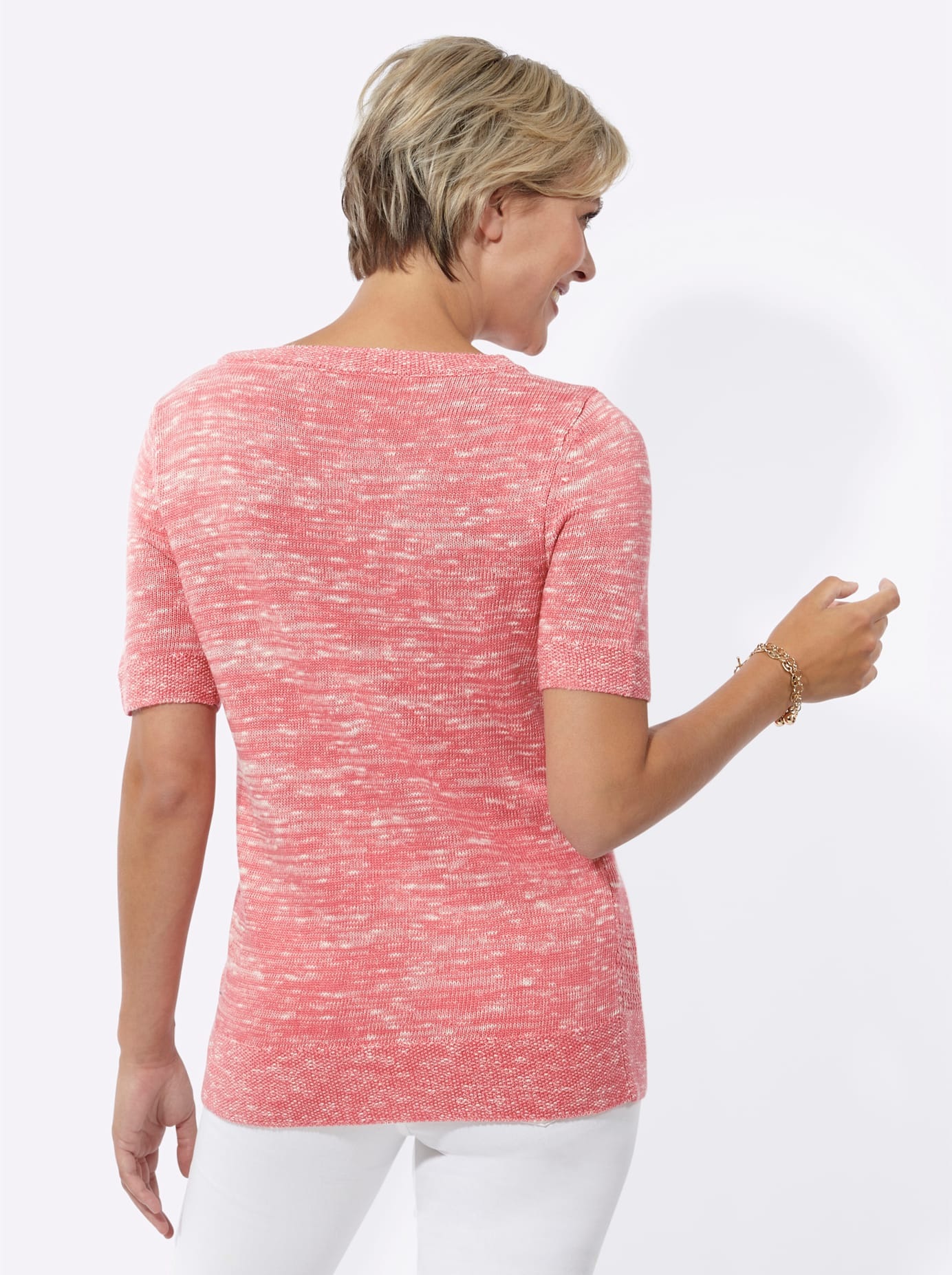 Classic Basics Women's Crewneck Sweater Pink 42 2
