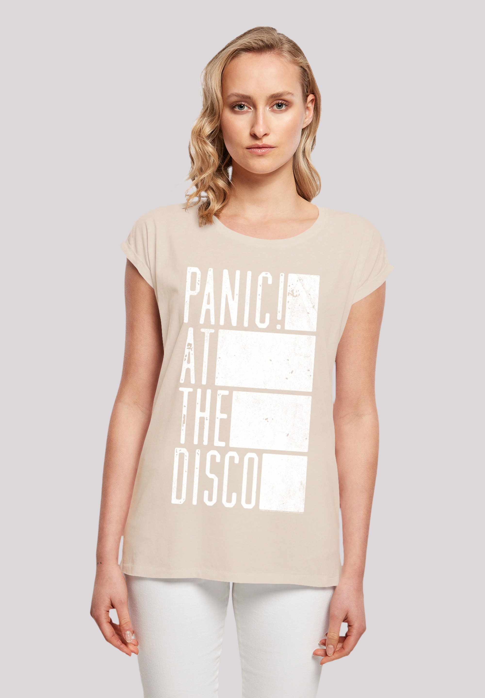 F4NT4STIC T-Shirt "Panic At The Disco Block Text", Premium Qualität günstig online kaufen