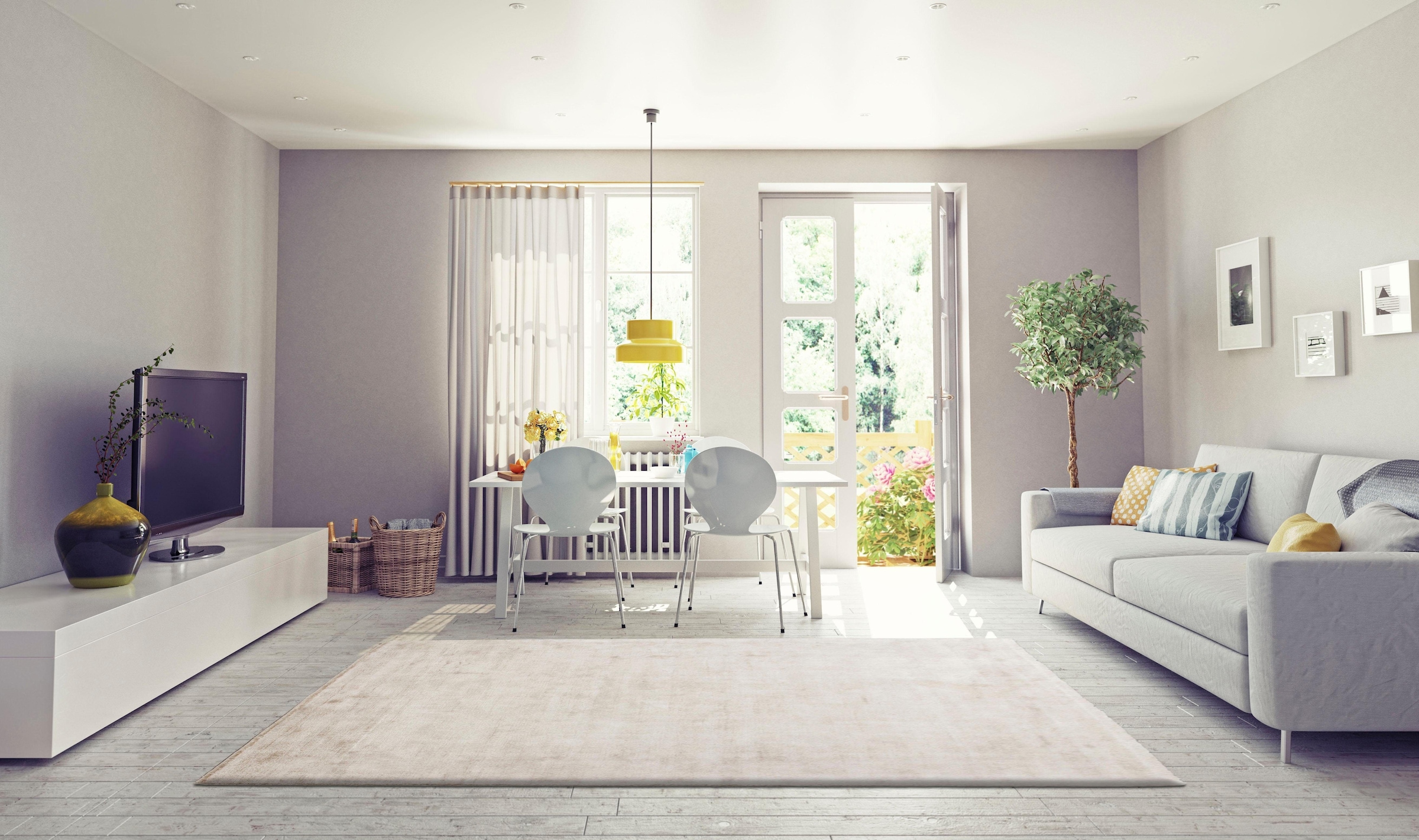 my home Teppich »Besarta«, rechteckig, 13 mm Höhe, Wohnzimmer