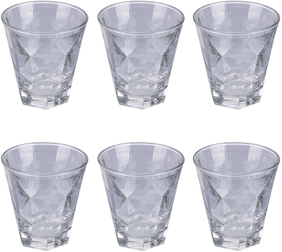 Villa d'Este Gläser-Set »Glace Charm«, (Set, 6 tlg.), Wassergläser-Set, 6-teilig, Inhalt 280 ml