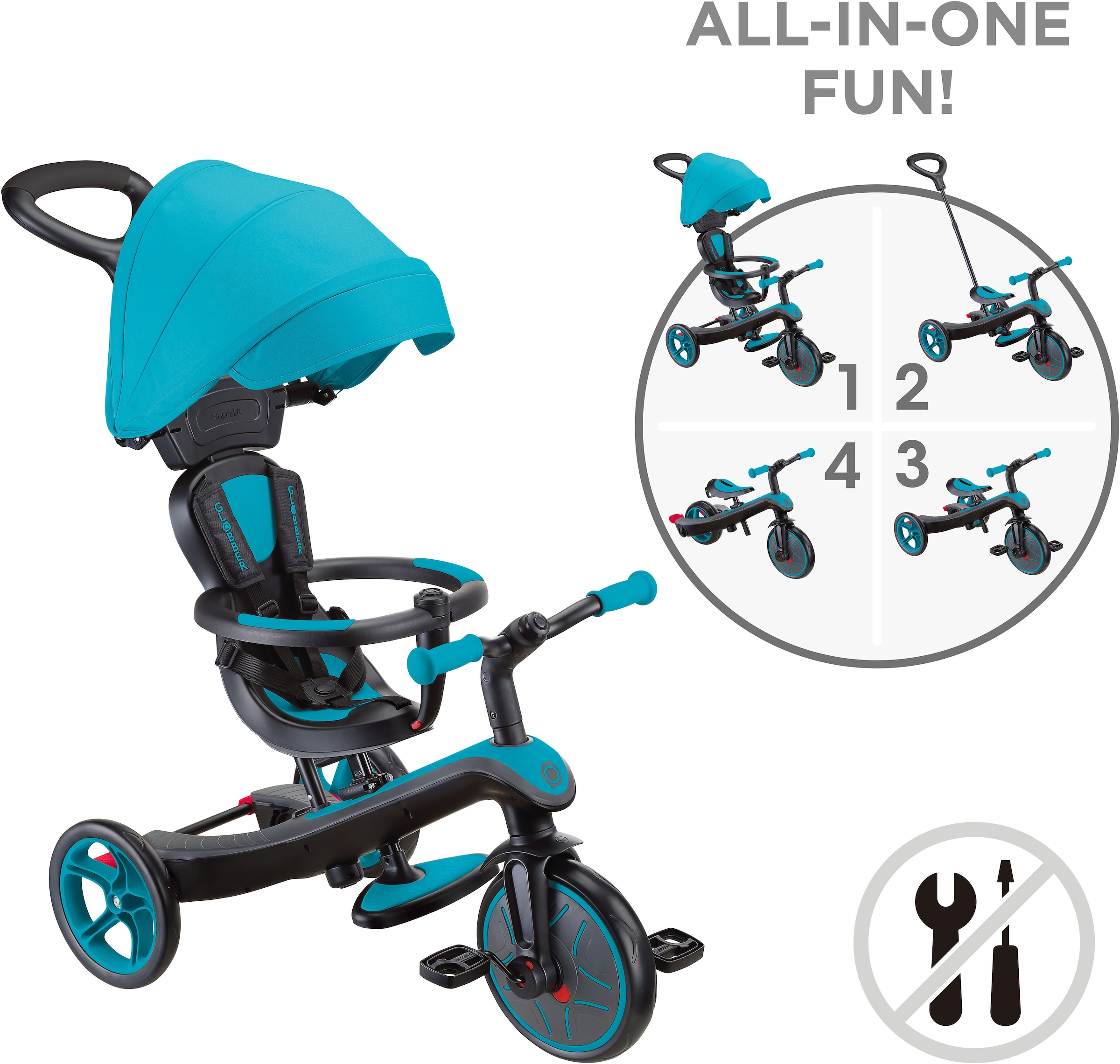 Globber Dreirad »EXPLORER TRIKE 4in1«