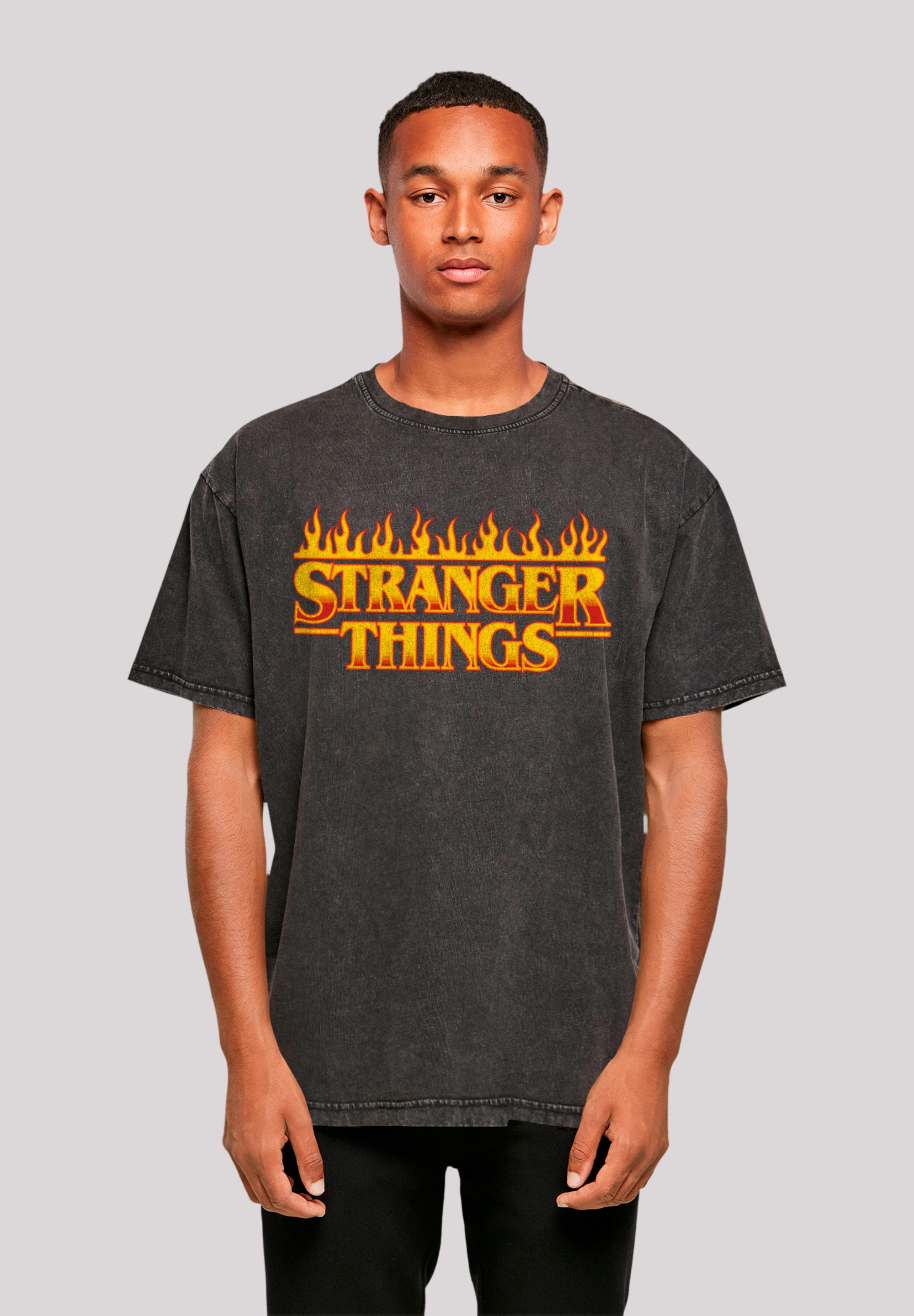 T-Shirt »Stranger Things Fire Logo Women Netflix TV Series«, Premium Qualität