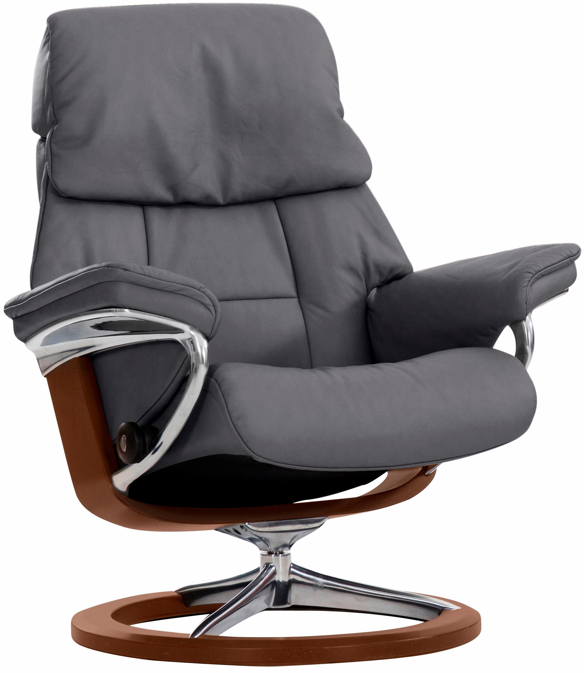 Stressless® Relaxsessel »Ruby«, mit Signature Base, Größe M, Gestell Eiche, Wenge, Braun & Schwarz