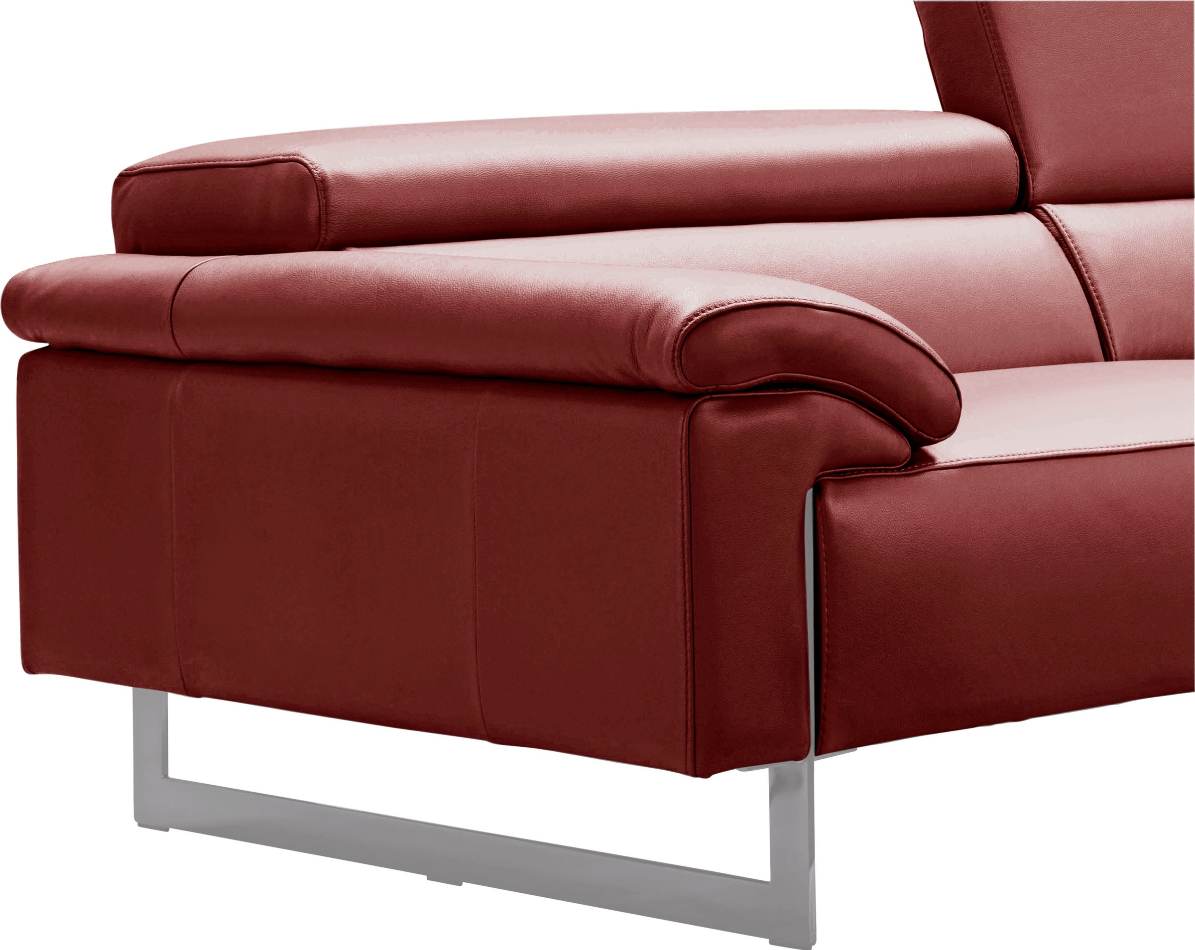 Thumbnail - Egoitaliano 2,5-Sitzer "Malika, Designsofa mit hohem Sitzkomfort, edel und bequem", inkl. Kopfteilverstellung und chromf...