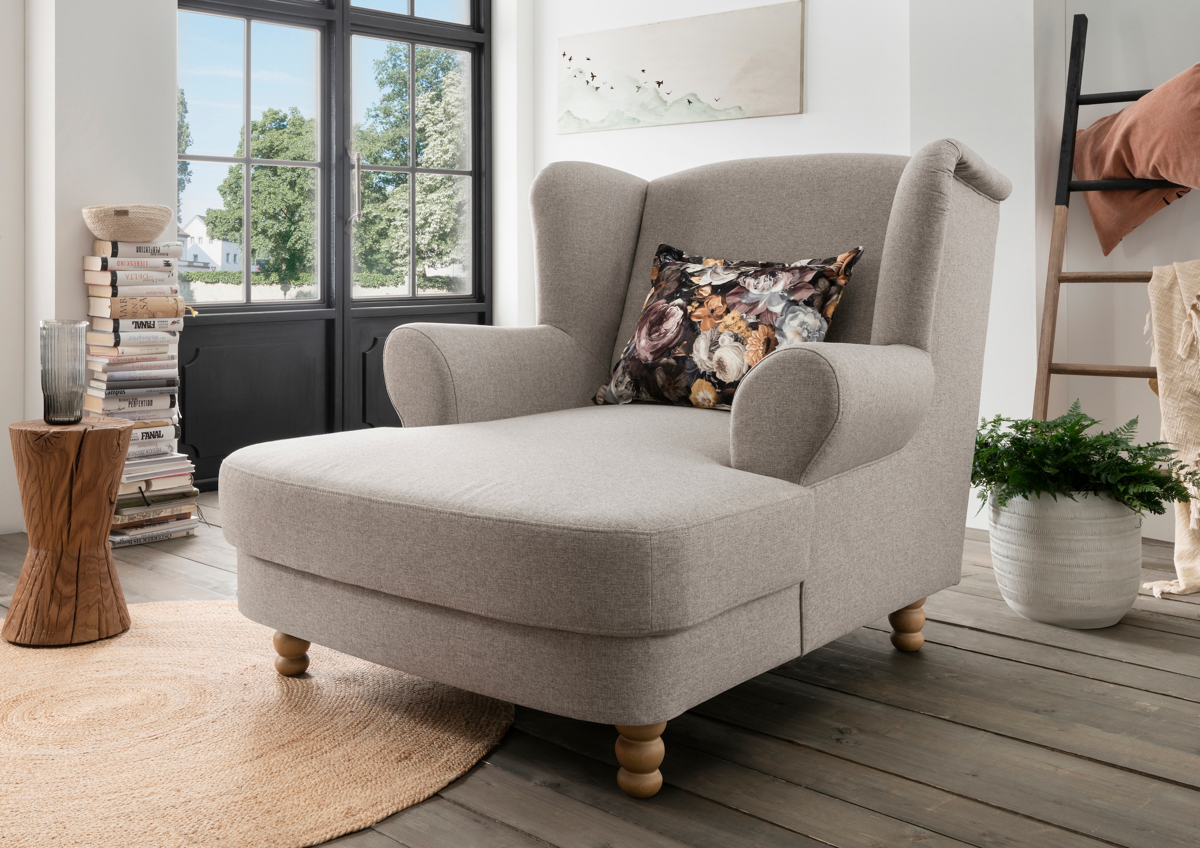 Home affaire Loveseat "Tassilo Big Mega Ohrensessel, viel Platz und bequem, Breite 121cm"