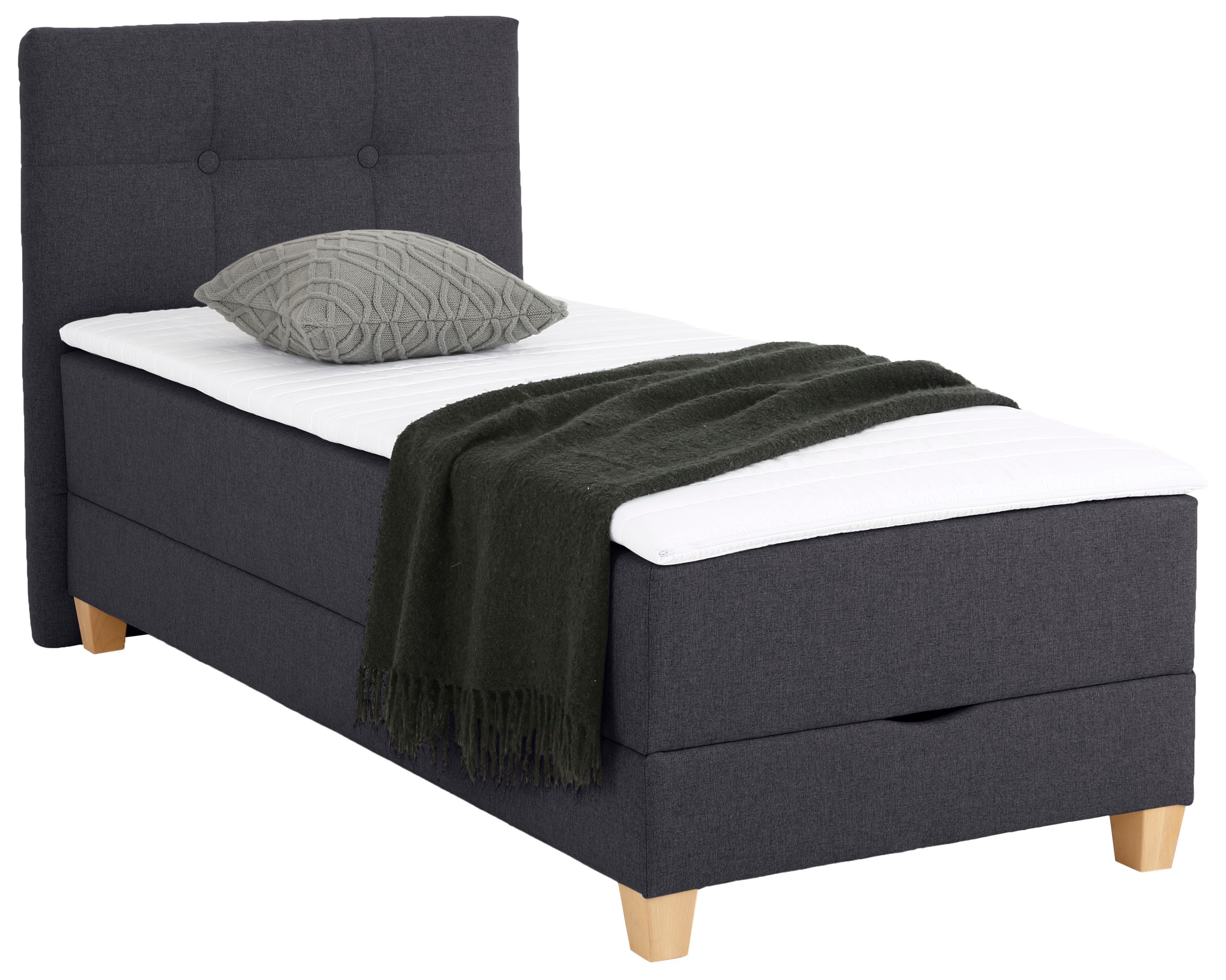 Home affaire Boxbett »Lonrai« in H2,H3 & H4 und XXL - Überlänge 220cm wählbar, inkl. Topper