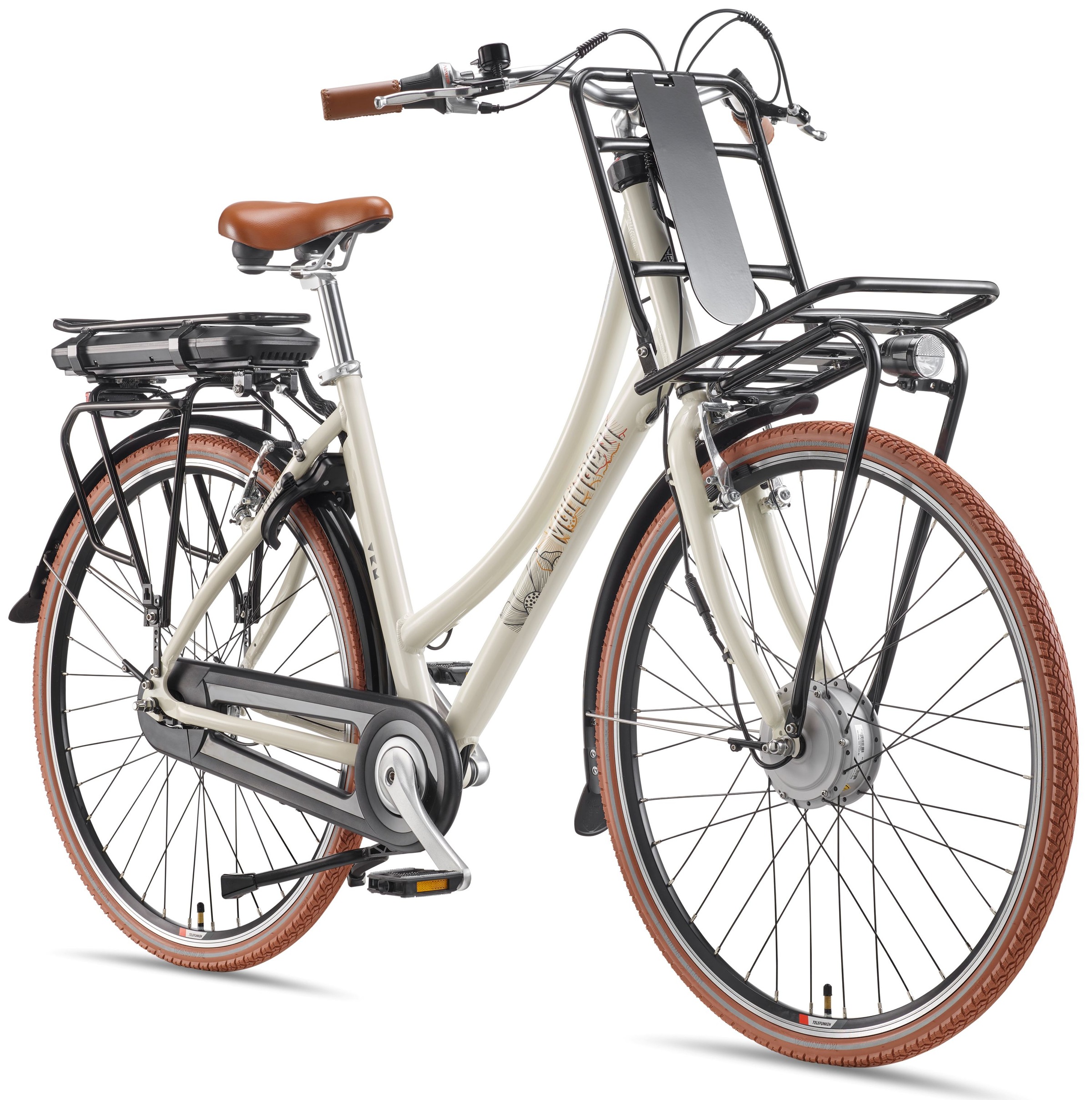 Telefunken »Multitalent RT540« 7 Gang Shimano Nexus Schaltwerk Nabenschaltung Frontmotor 250 W Pedelec, Elektrofahrrad für Damen u. Herren