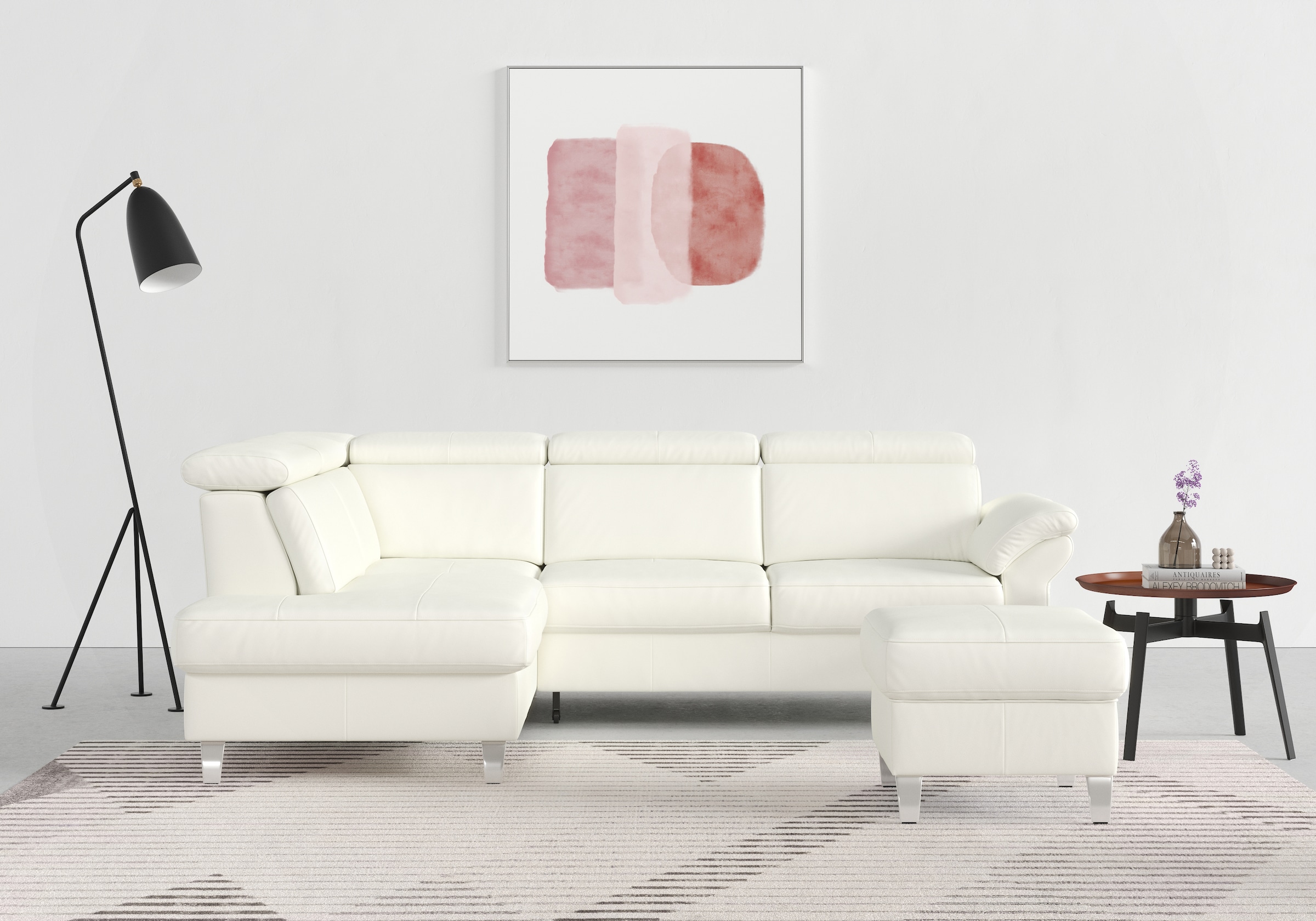 sit&more Ecksofa "Arngast L-Form" inklusive Kopfteilverstellung und Federke günstig online kaufen