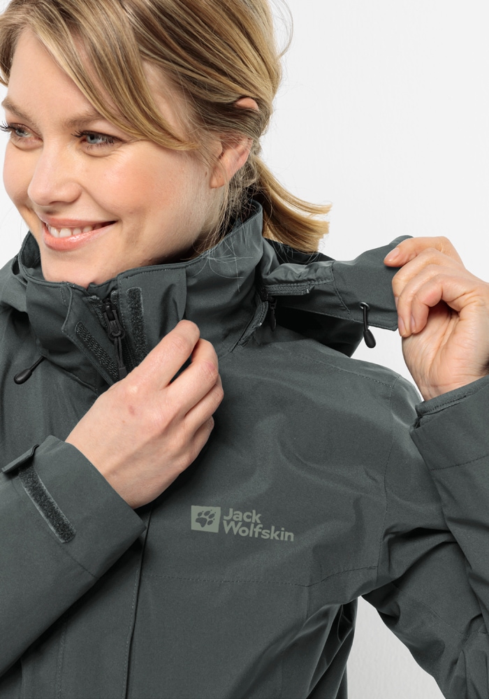 Jack Wolfskin 3-in-1-Funktionsjacke »LUNTAL 3IN1 JKT W«, mit Kapuze