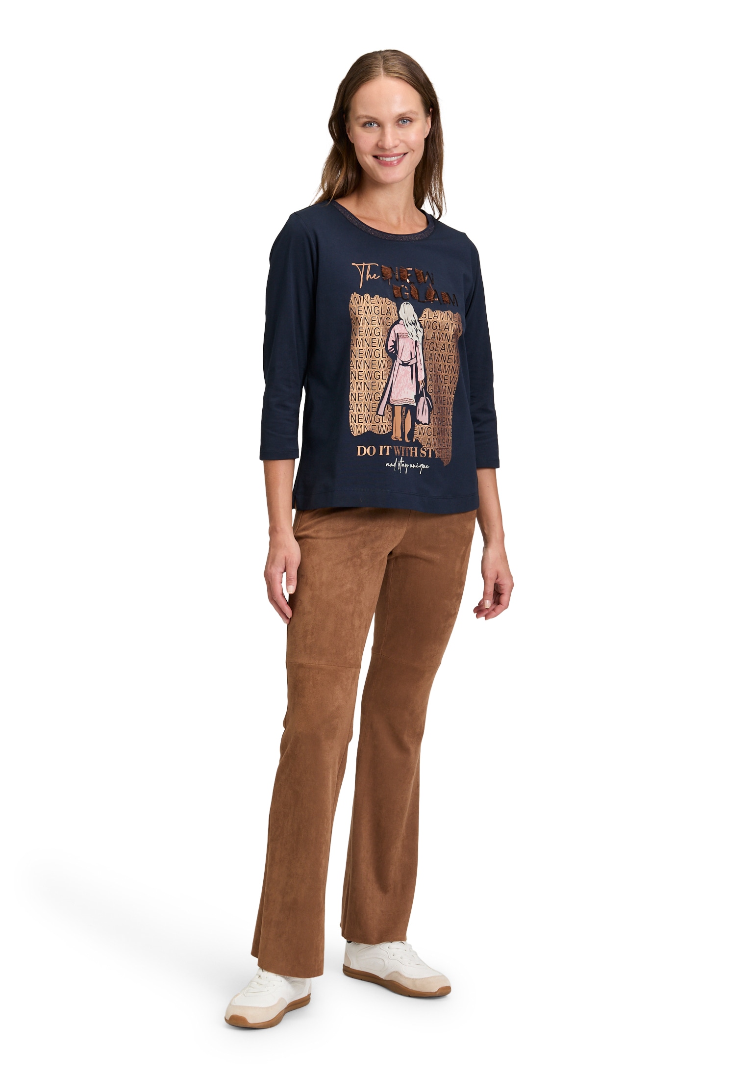 Betty Barclay 3/4-Arm-Shirt »Betty Barclay Damen Basic Shirt mit Rippbündchen«, (1 tlg.)