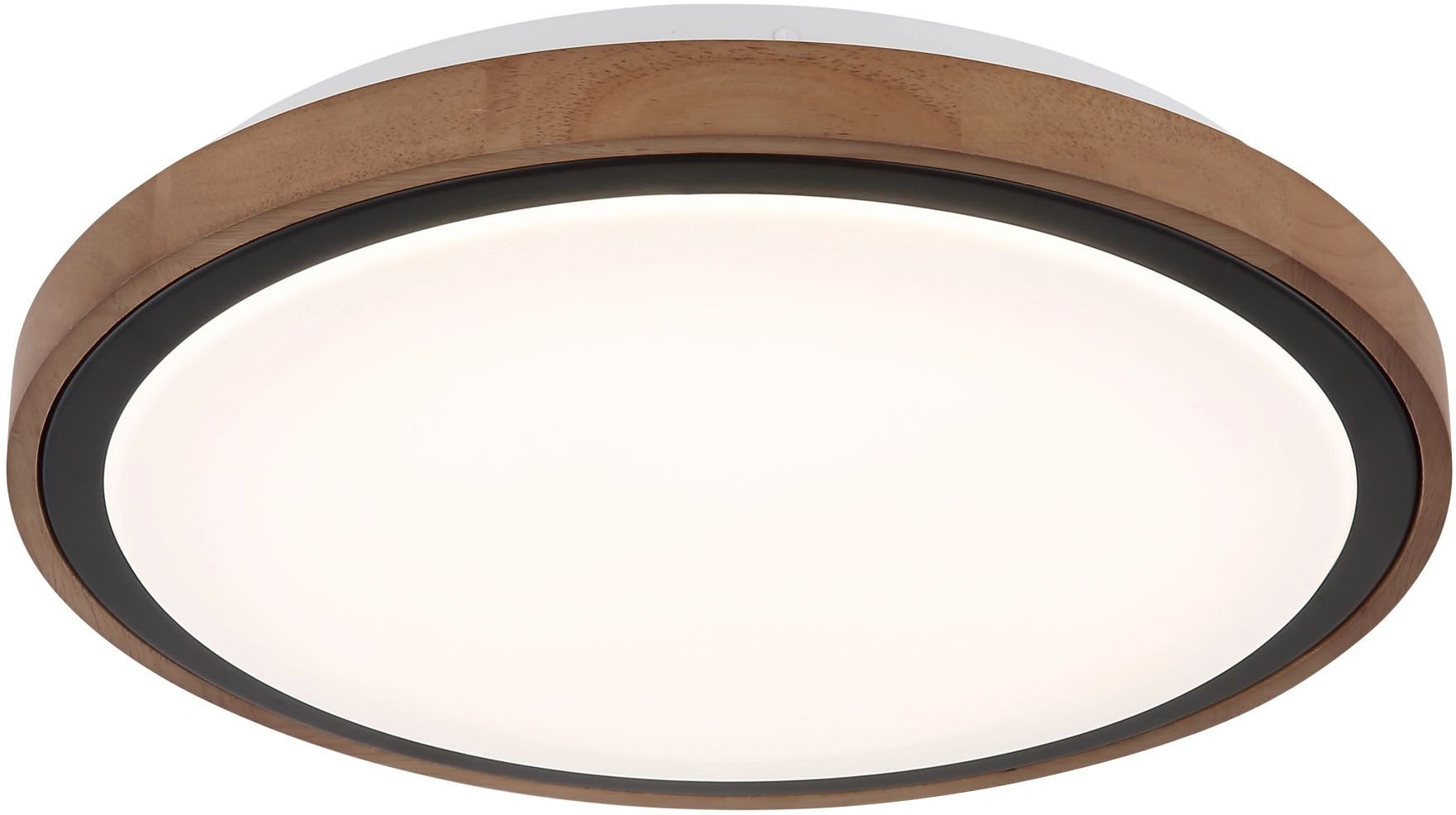GLOBO LIGHTING LED Deckenleuchte »BRUNO«, Leuchtmittel LED-Modul | LED fest integriert, Deckenlampe, Schiebeschalter für Helligkeit 10%-50%-100%, ø36cm