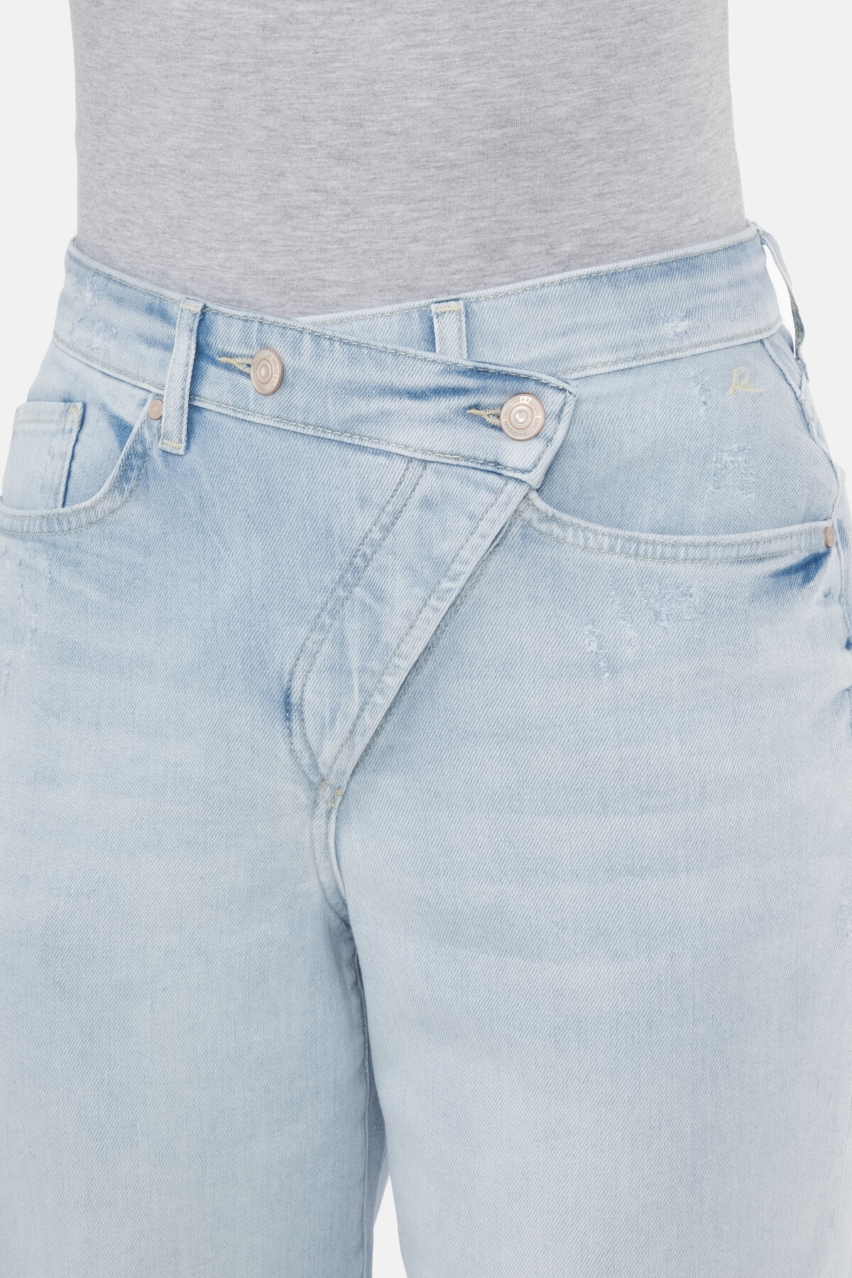 Recover Pants 5-Pocket-Jeans »Gianna«, mit diagonalem Verschluss