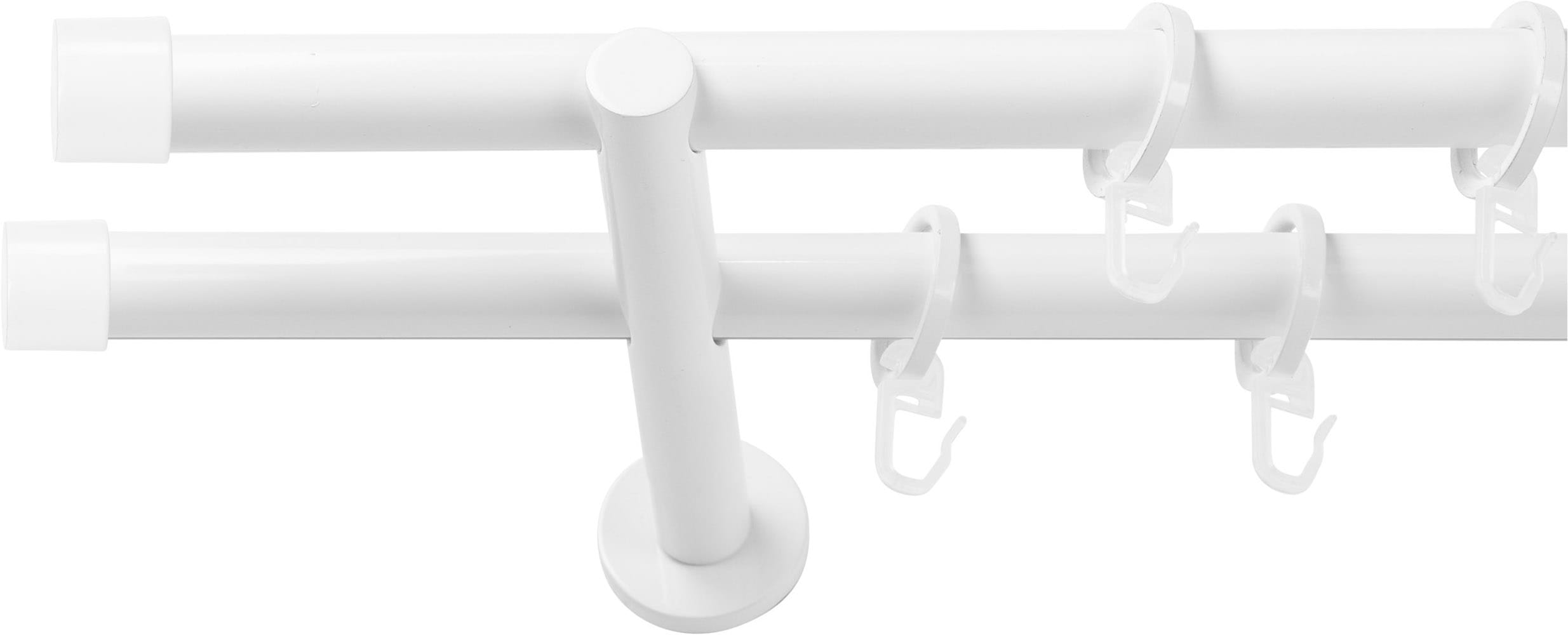 SN DECO GROUP Gardinenstange Ø 19 mm 2 läufig-läufig Fixmaß;kürzbar