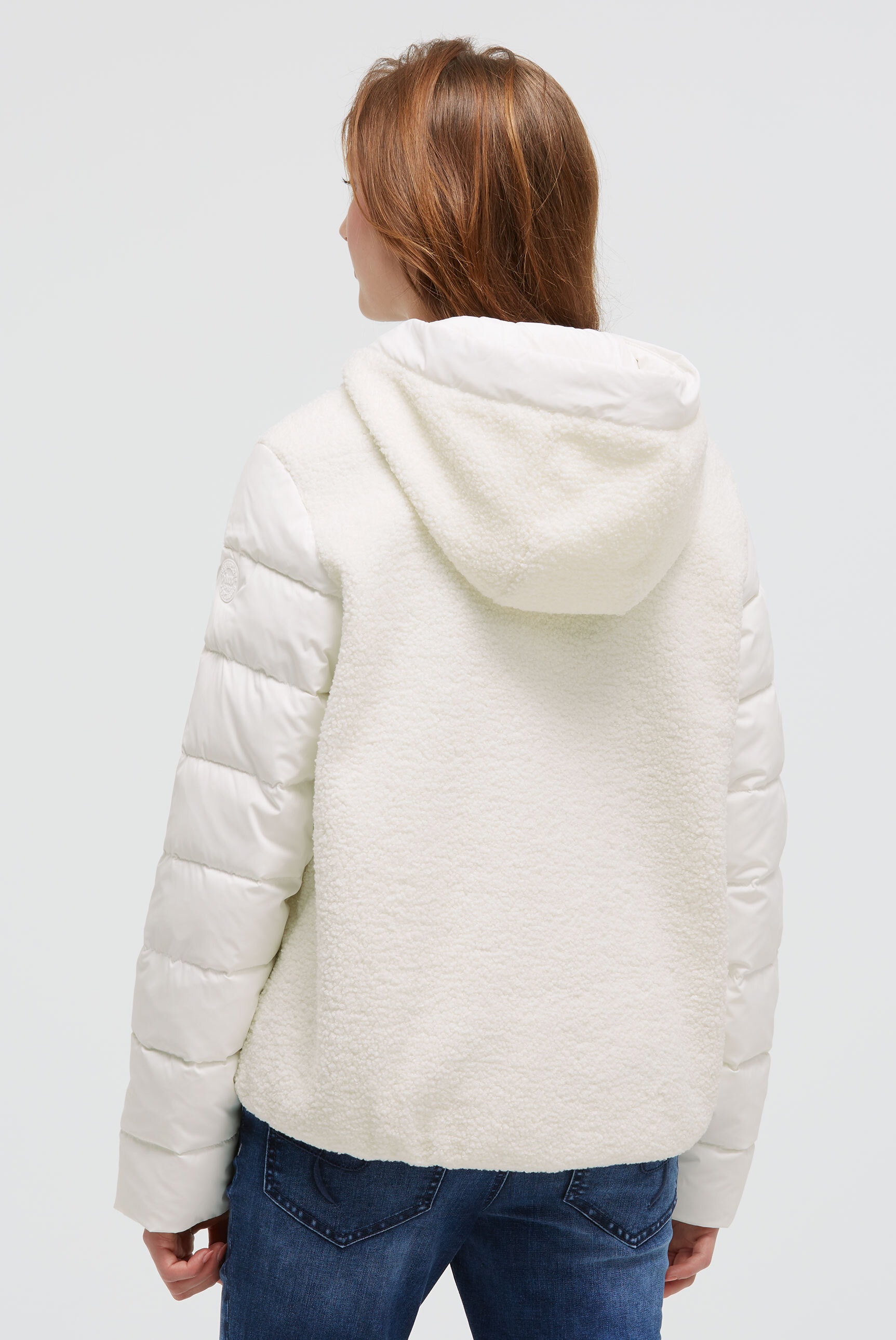 SOCCX Fleecejacke mit Kapuze mit Windbreaker-Bündchen