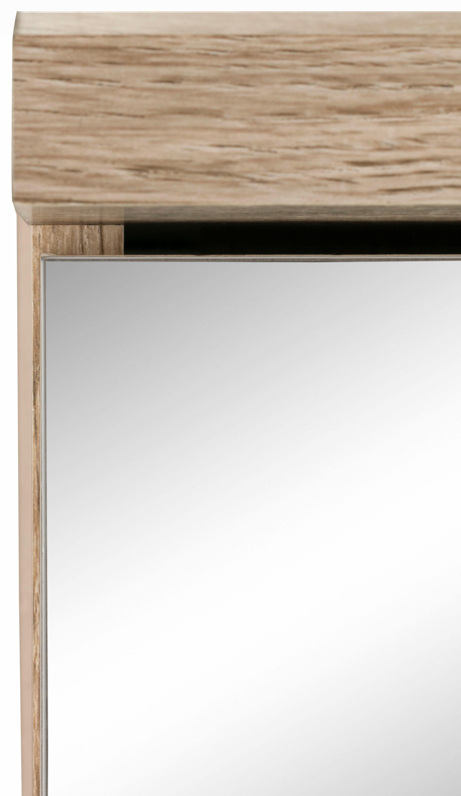 Homexperts Spiegelschrank »Nusa«, Breite 80 cm, mit LED-Beleuchtung und Schalter-Steckdosen-Box