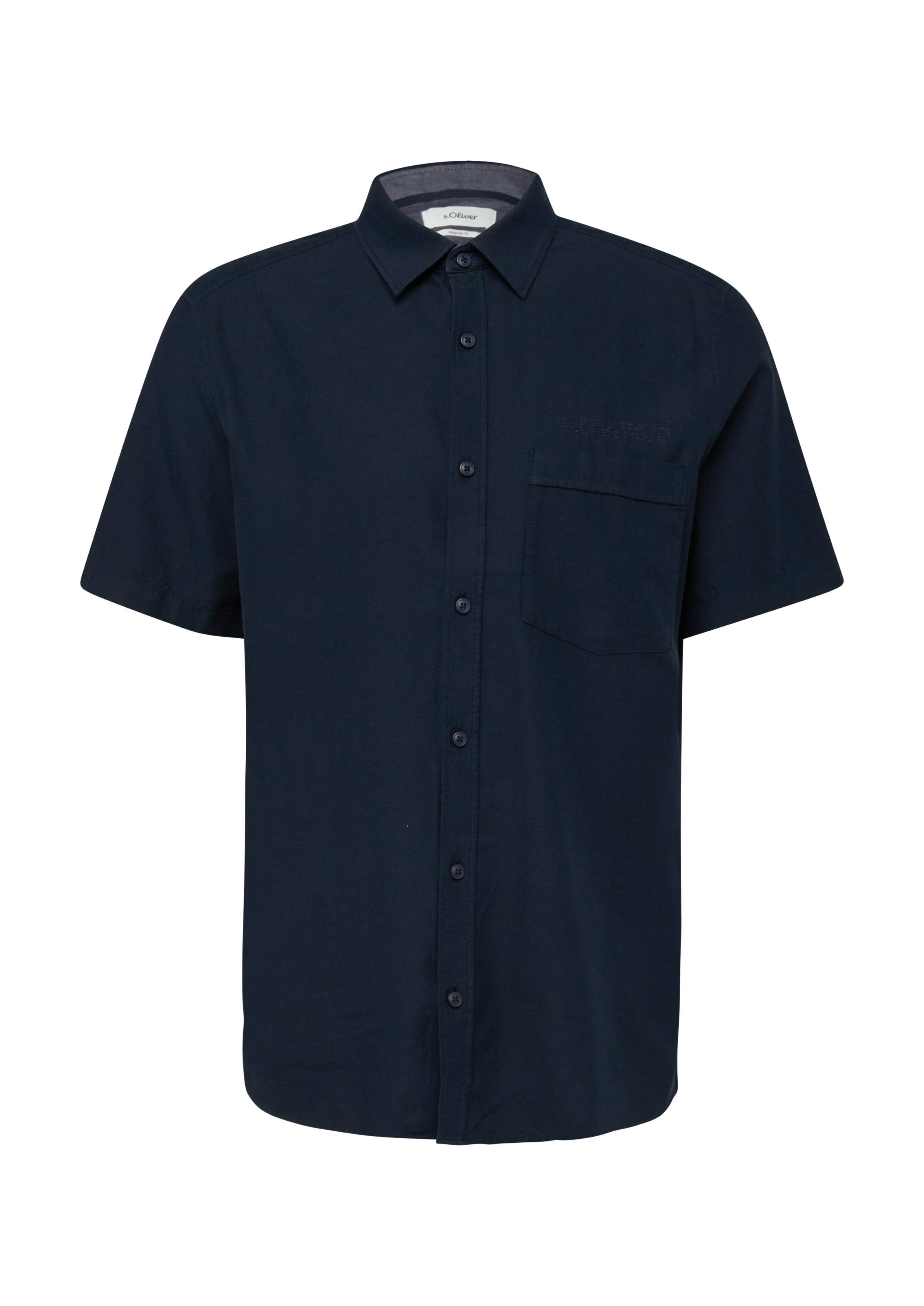 s.Oliver Men's Short Sleeve Shirt Navy 3XL 2