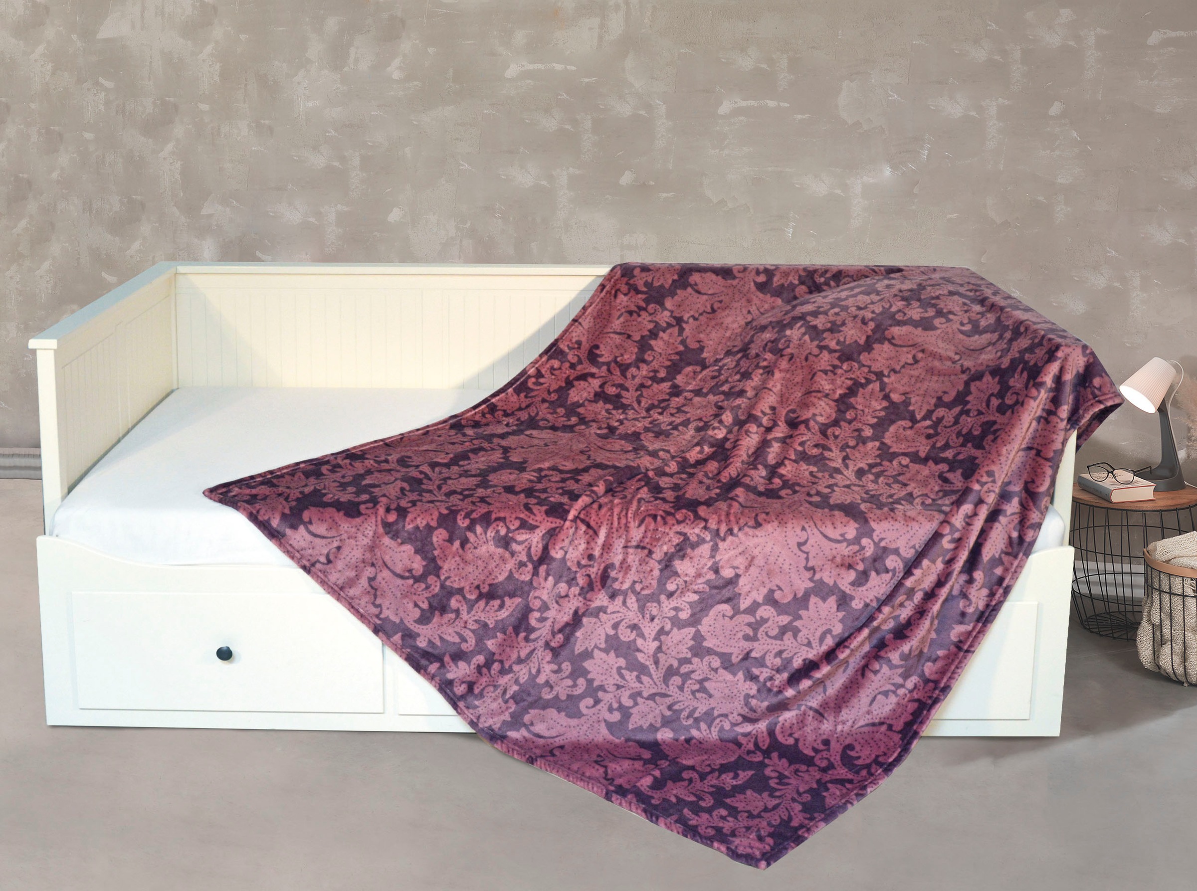 KiNZLER Wohndecke "Kaschmirtouch" elegantes Allover-Design, Kuscheldecke günstig online kaufen