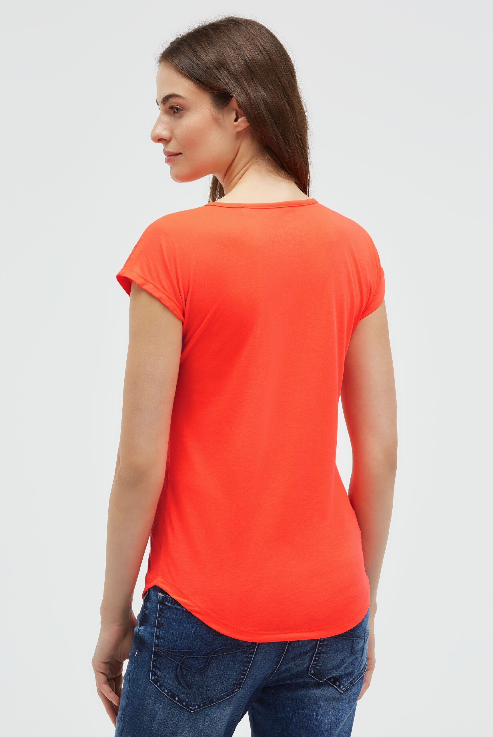 SOCCX Rundhalsshirt mit überschnittenen Schultern