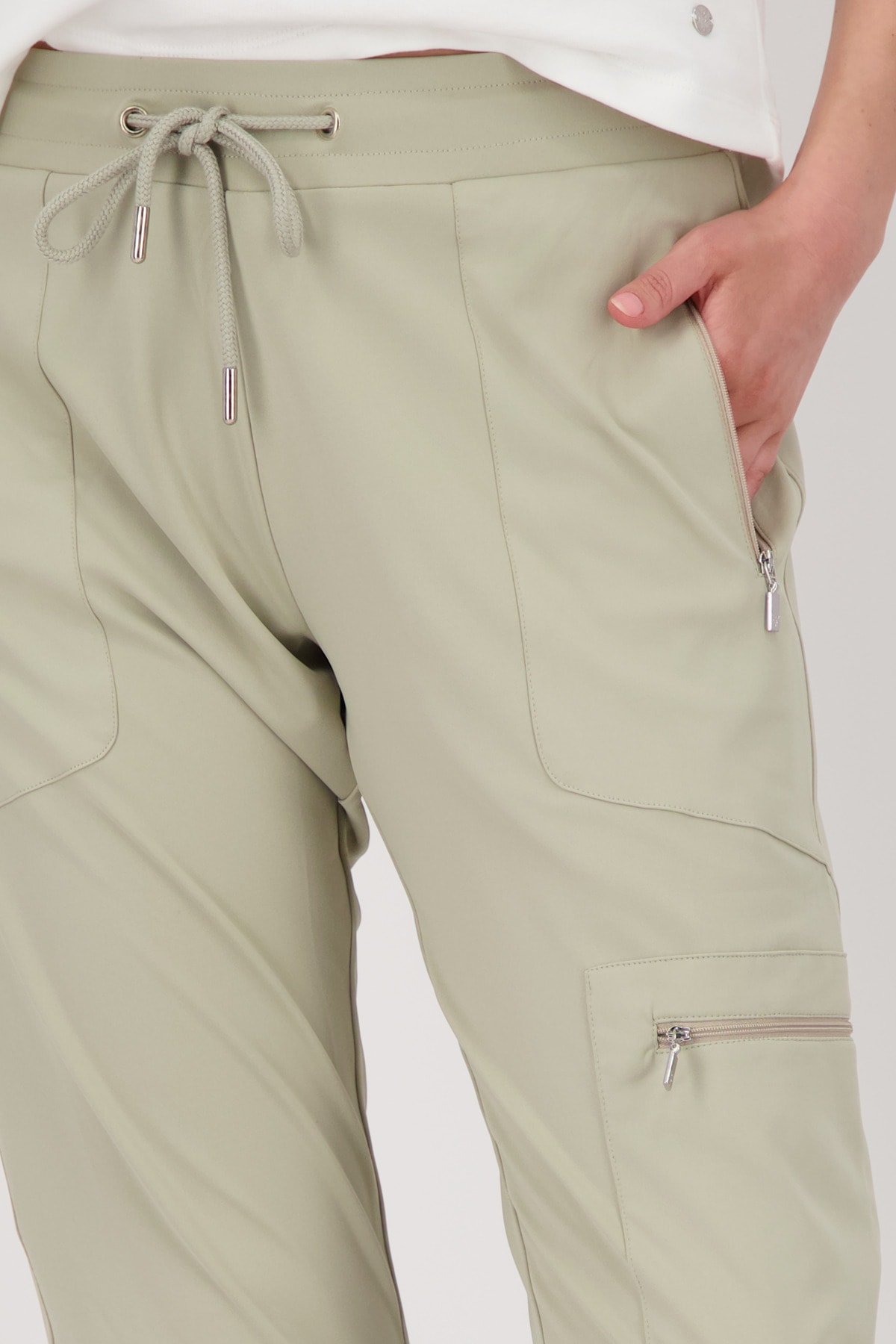 Monari Cargohose »Hose Jersey Cargo 72cm«, Mit elastischem Bund