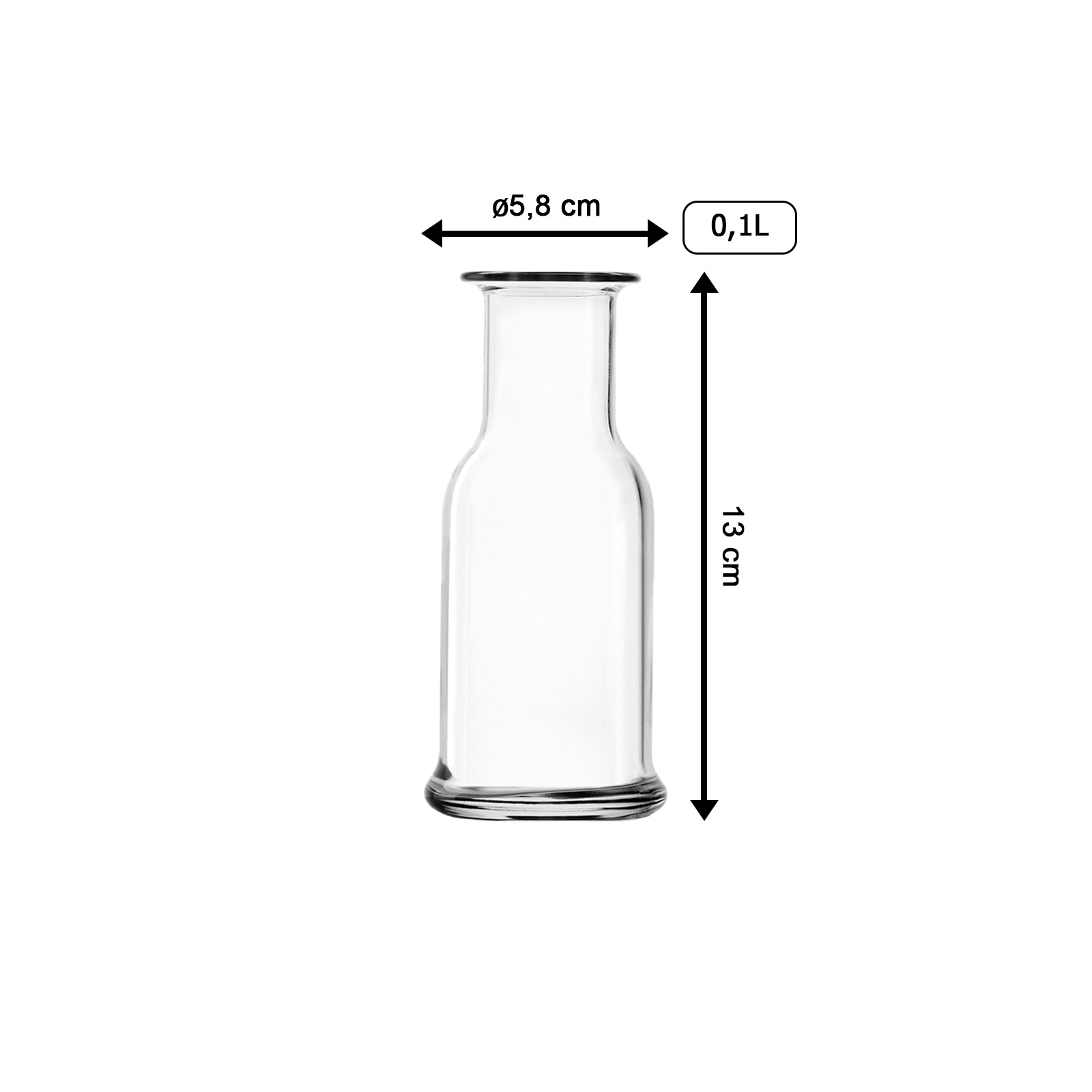 Stölzle Karaffe »Karaffen Purity 100 ml 12er Set transparent«