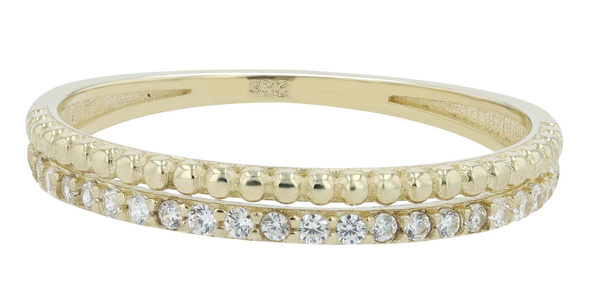 Fingerring ADELIA´S "Damen Ring aus 333 Gold mit Zirkonia" Gr. 60, gold, Fingerringe, Damen, 60, Fingerring 2