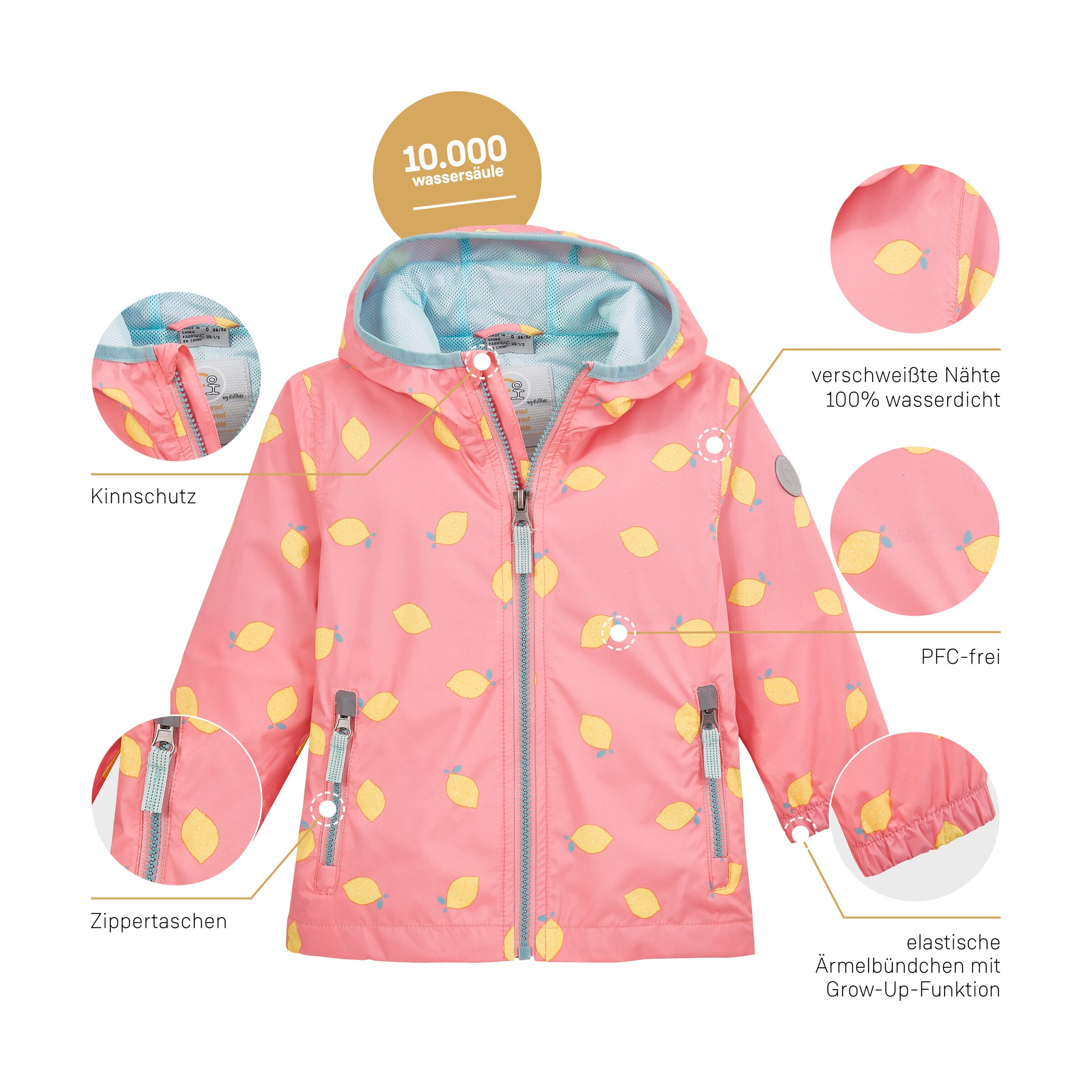 first instinct by killtec Outdoorjacke »FIOS 71 MNS JCKT«, Wasserdicht, verlängerbare Ärmel, PFAS-freie Imprägnierung