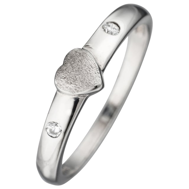 JOBO Fingerring, Herz 925 Silber mit Zirkonia online bestellen | BAUR