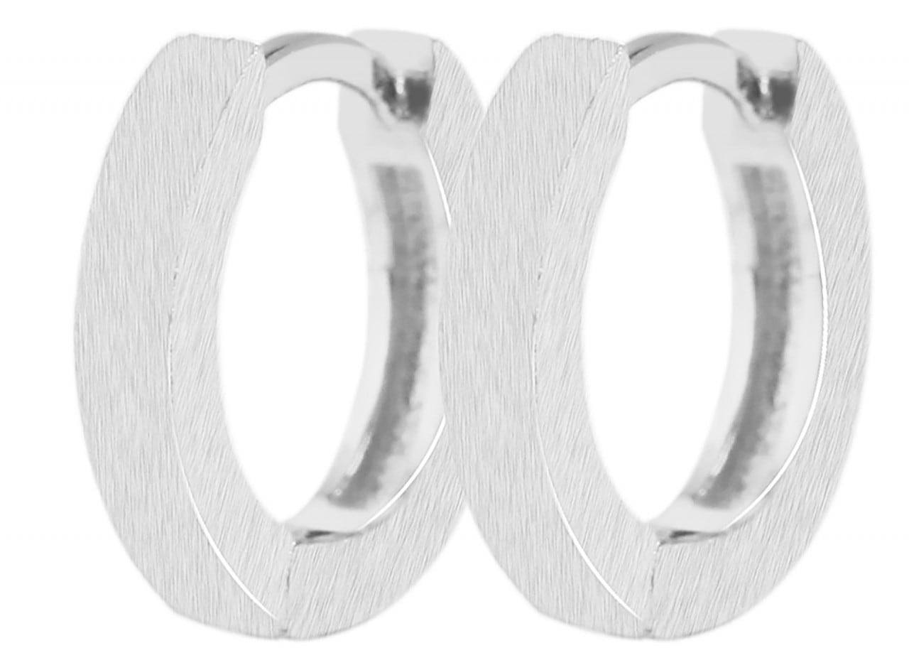 Adelia´s Paar Creolen »Damen Creolen aus mattem 925 Sterling Silber Ø 7 mm«