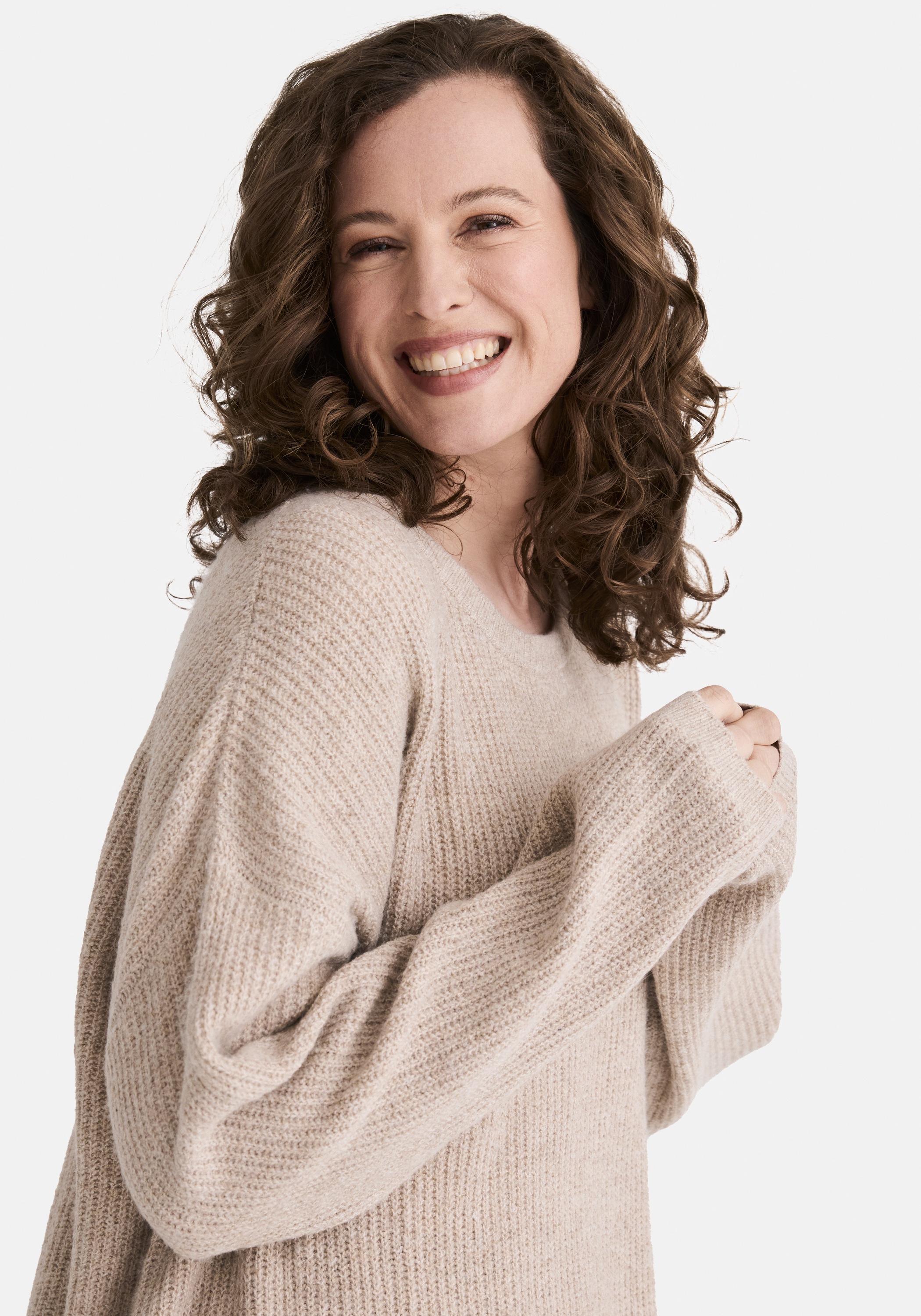 Thumbnail - STOOKER WOMEN Strickpullover "CAJA Strick Longpullover" Strick-Longpullover Rundhals für Damen