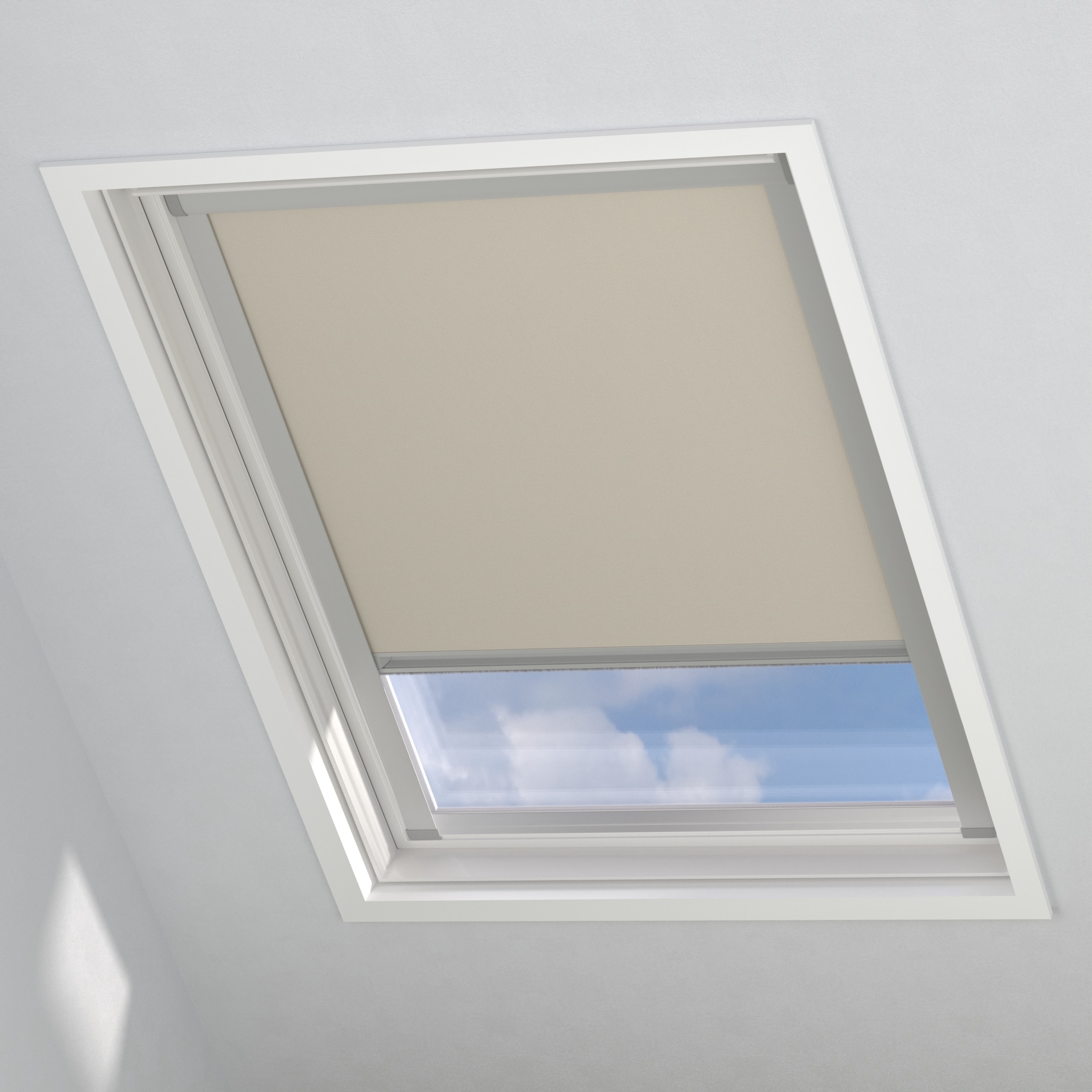 my home Verdunklungsrollo "Sky-Dachfensterrollo" verdunkelnd energiesparend mit Bohren in Führungsschienen mit Kassette und Seitenprofilen