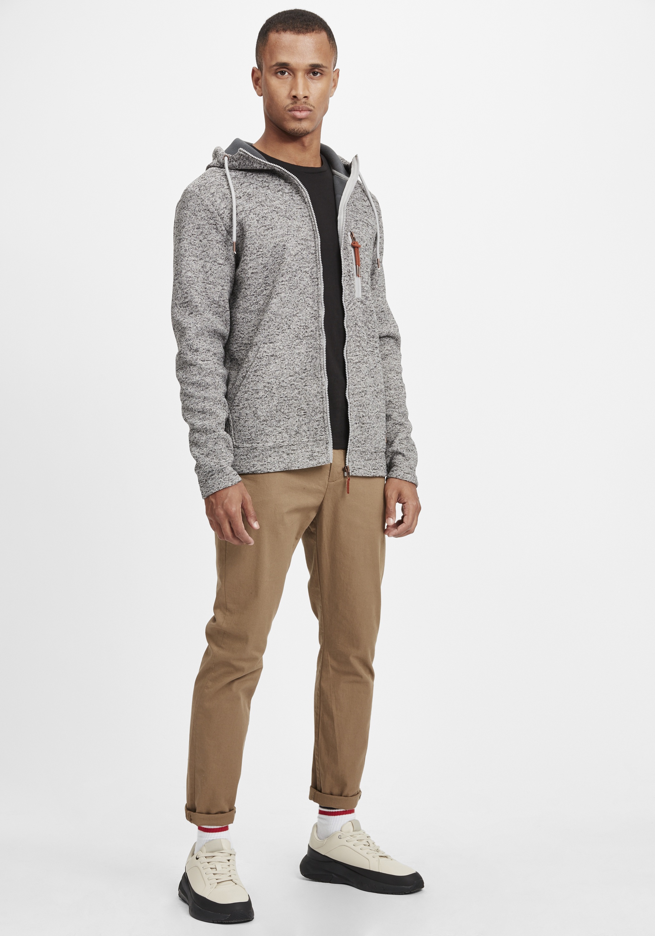 Thumbnail - Blend Cardigan "BHPinheiro" Fleecejacke mit Kapuze und Eingrifftaschen