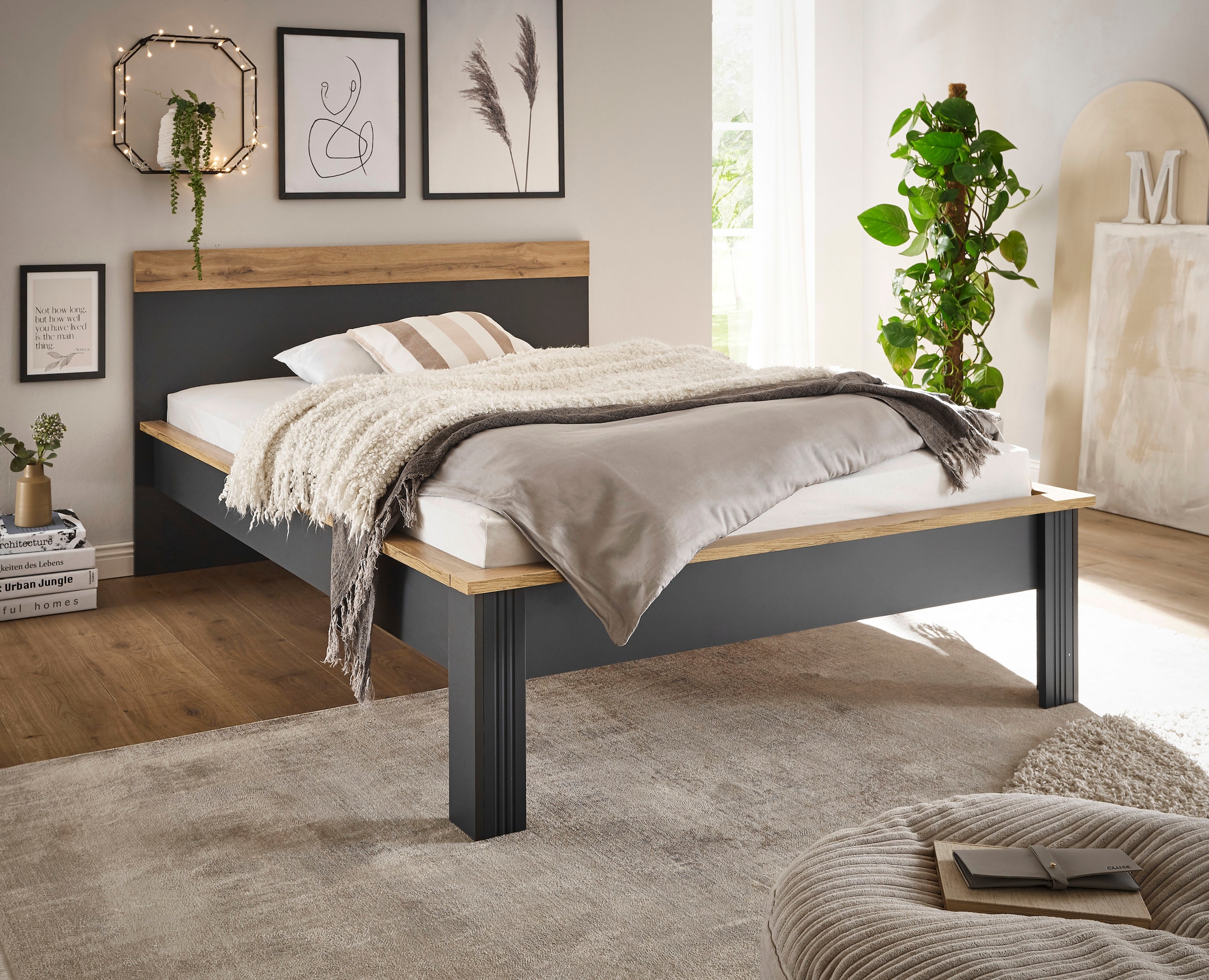 Home affaire Einzelbett "WESTMINSTER Bett im Landhausstil, Doppelbett, Bett günstig online kaufen