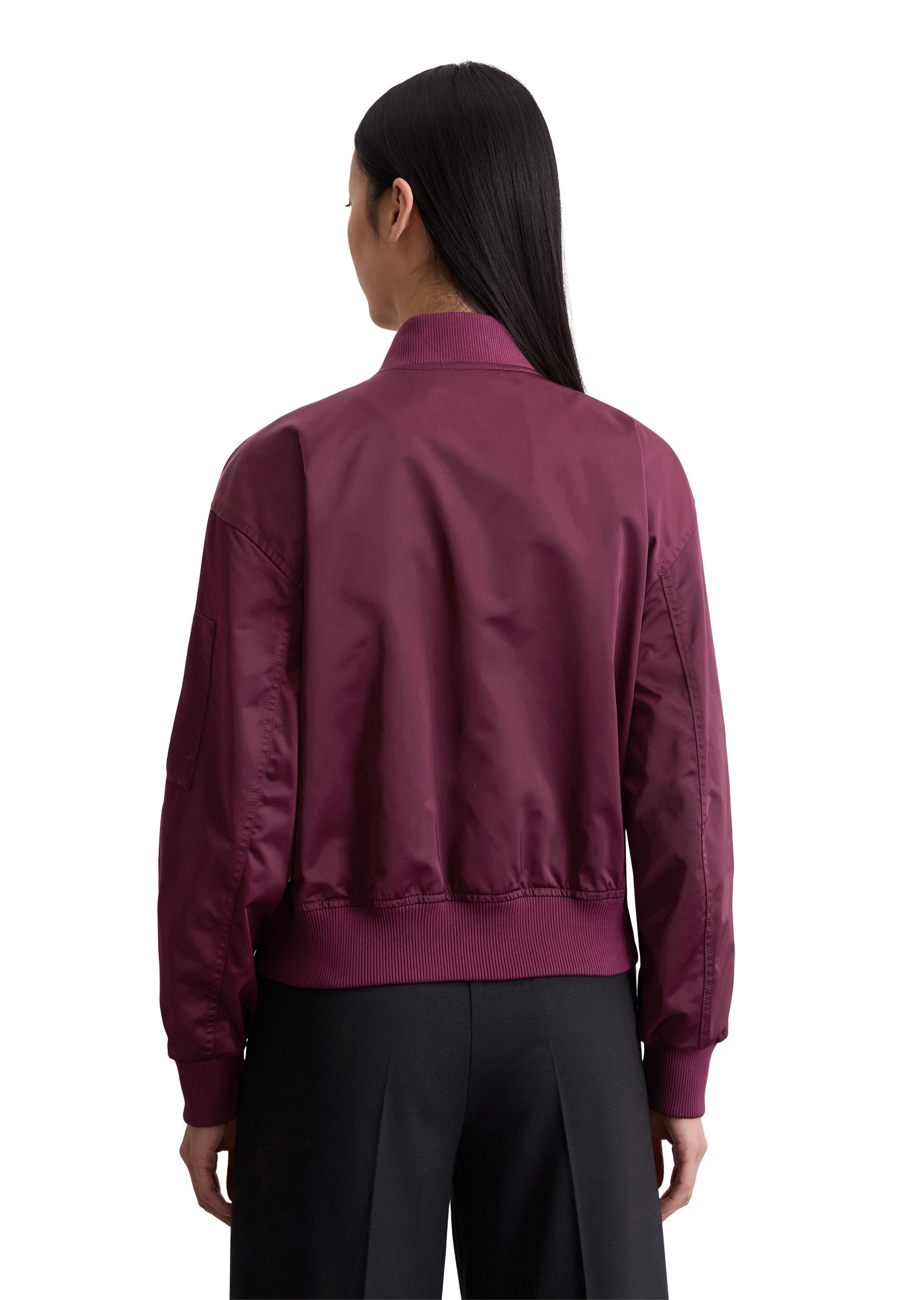 Marc O'Polo Outdoorjacke »aus recyceltem Shiny-Polyester-Twill«, ohne Kapuze