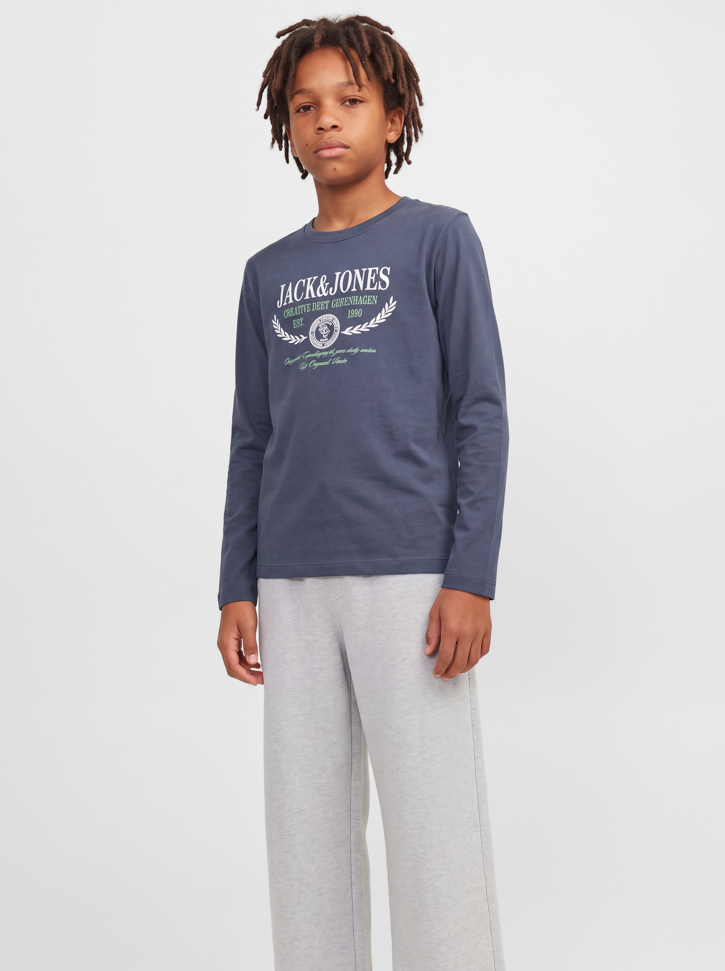 Jack & Jones Junior Langarmshirt »JORFREDERIKSBERG COLORFULL LS TEE JNR« Baumwolle, regular fit