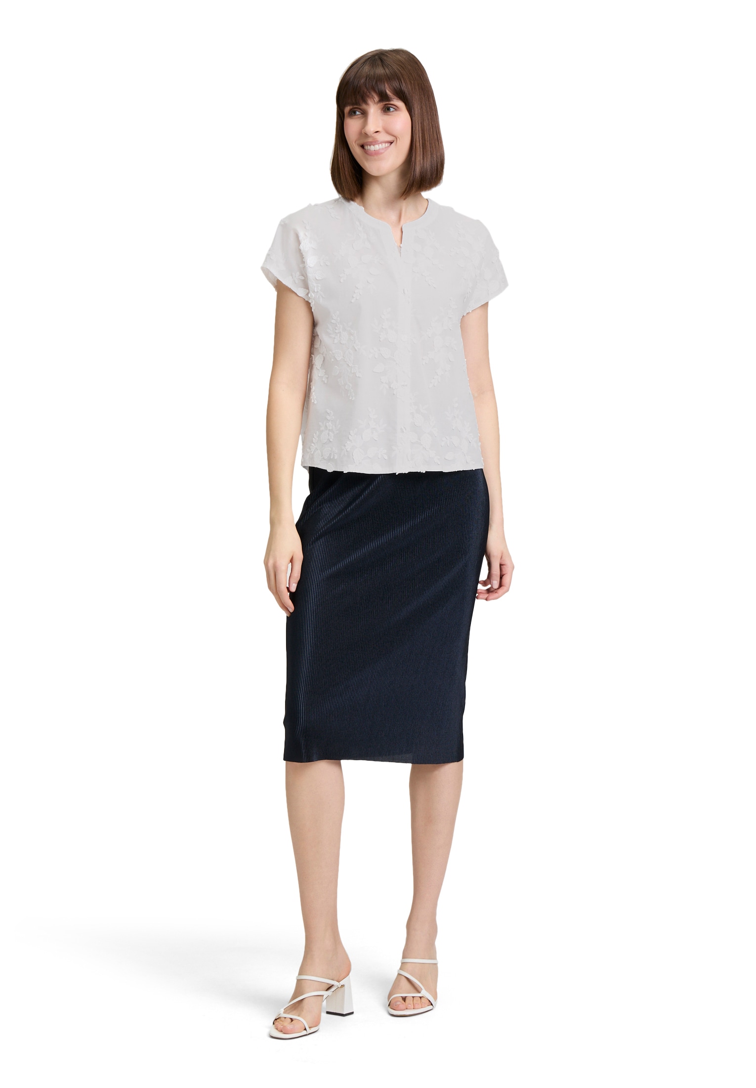 Betty&Co Hemdbluse »Betty & Co Hemdbluse mit Stickerei«
