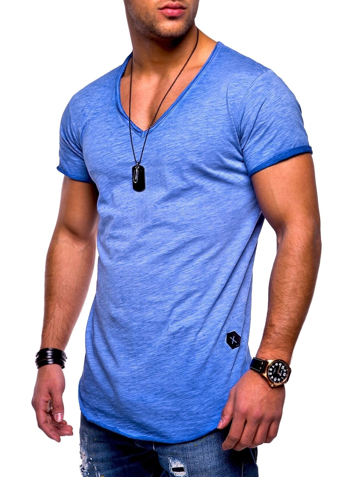 behype T-Shirt "NUKE" 1 Stk. tlg. mit V-Ausschnitt günstig online kaufen