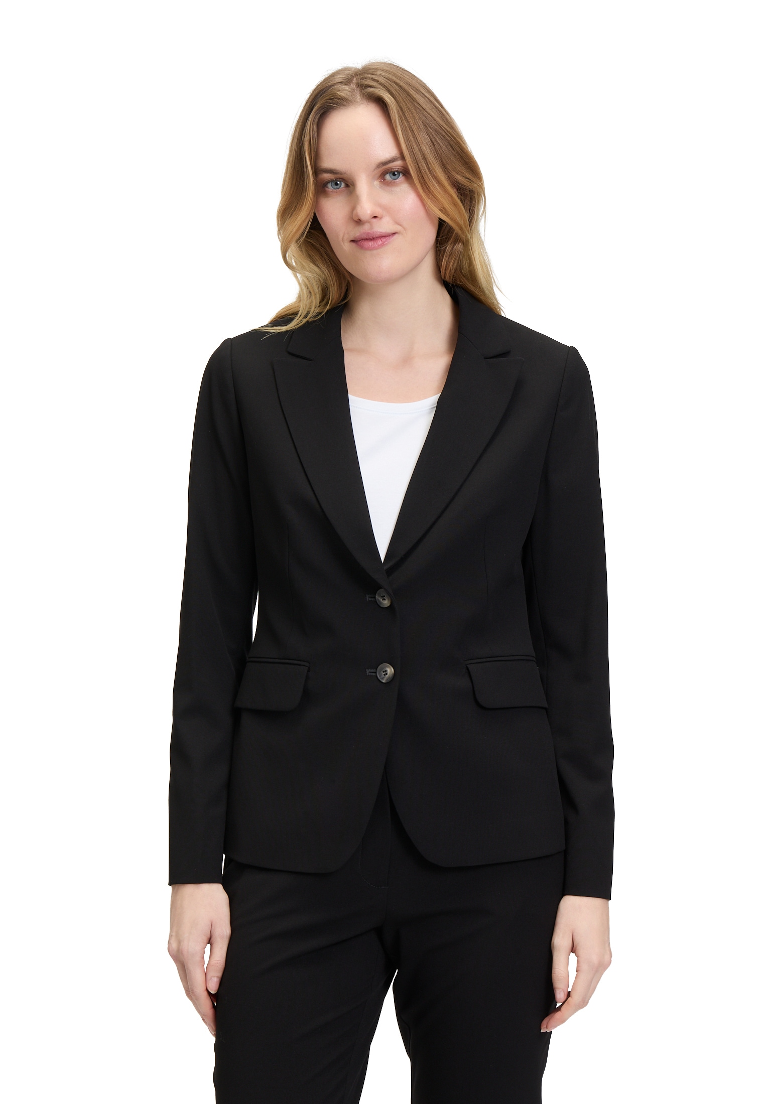 Betty&Co Longblazer "Betty & Co Klassischer Blazer mit Taschen", Druckfutte günstig online kaufen