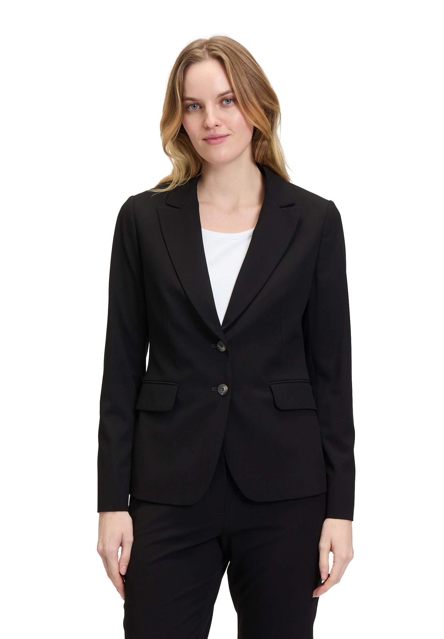 Betty&Co Longblazer "Damen mit Taschen", Druckfutter günstig online kaufen