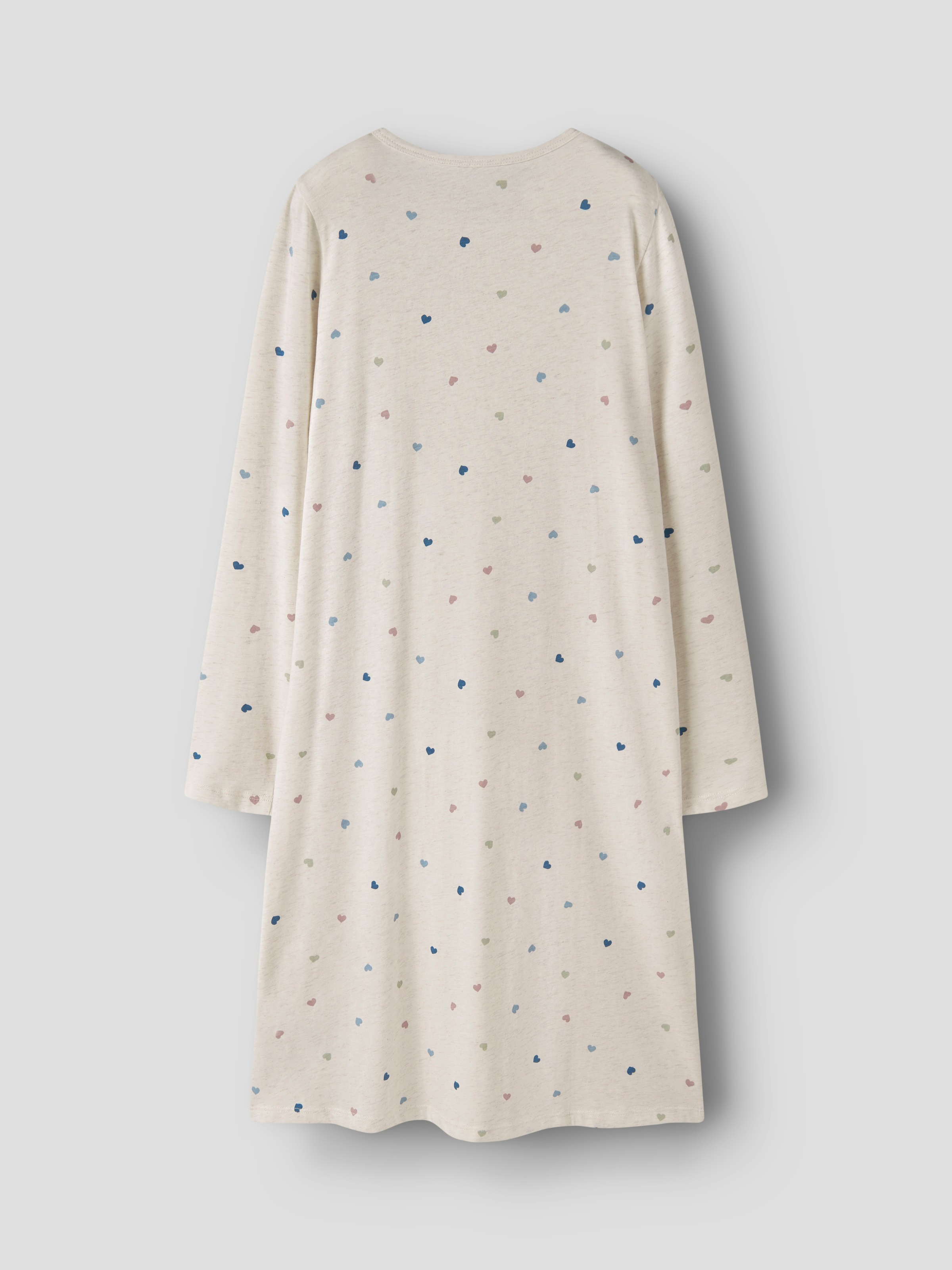 Name It Nachthemd »NKFNIGHTGOWN HEARTS NOOS« aus Baumwollmischung, A-Linien-Passform, elastisches Jersey-Material
