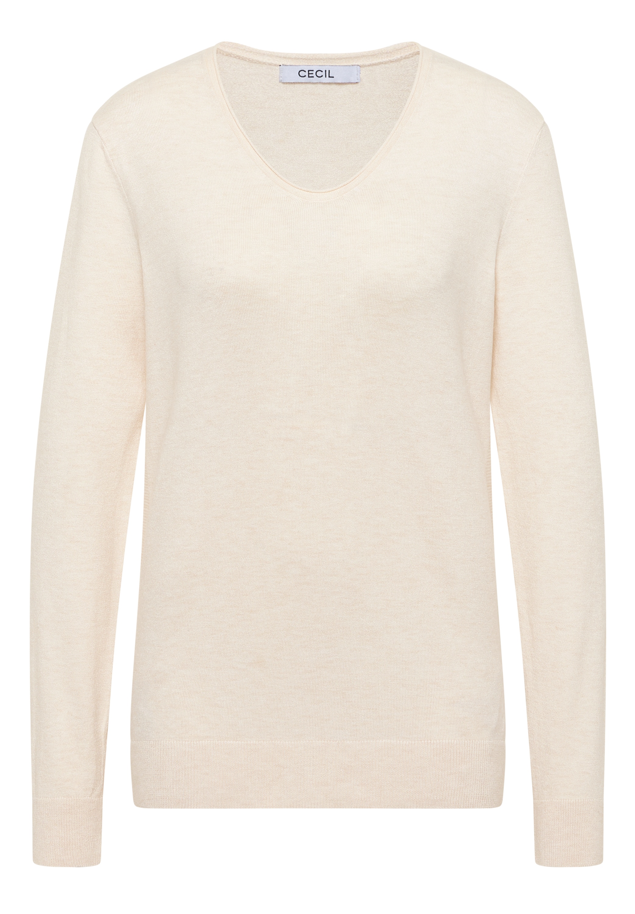Cecil Strickpullover, mit Materialmix