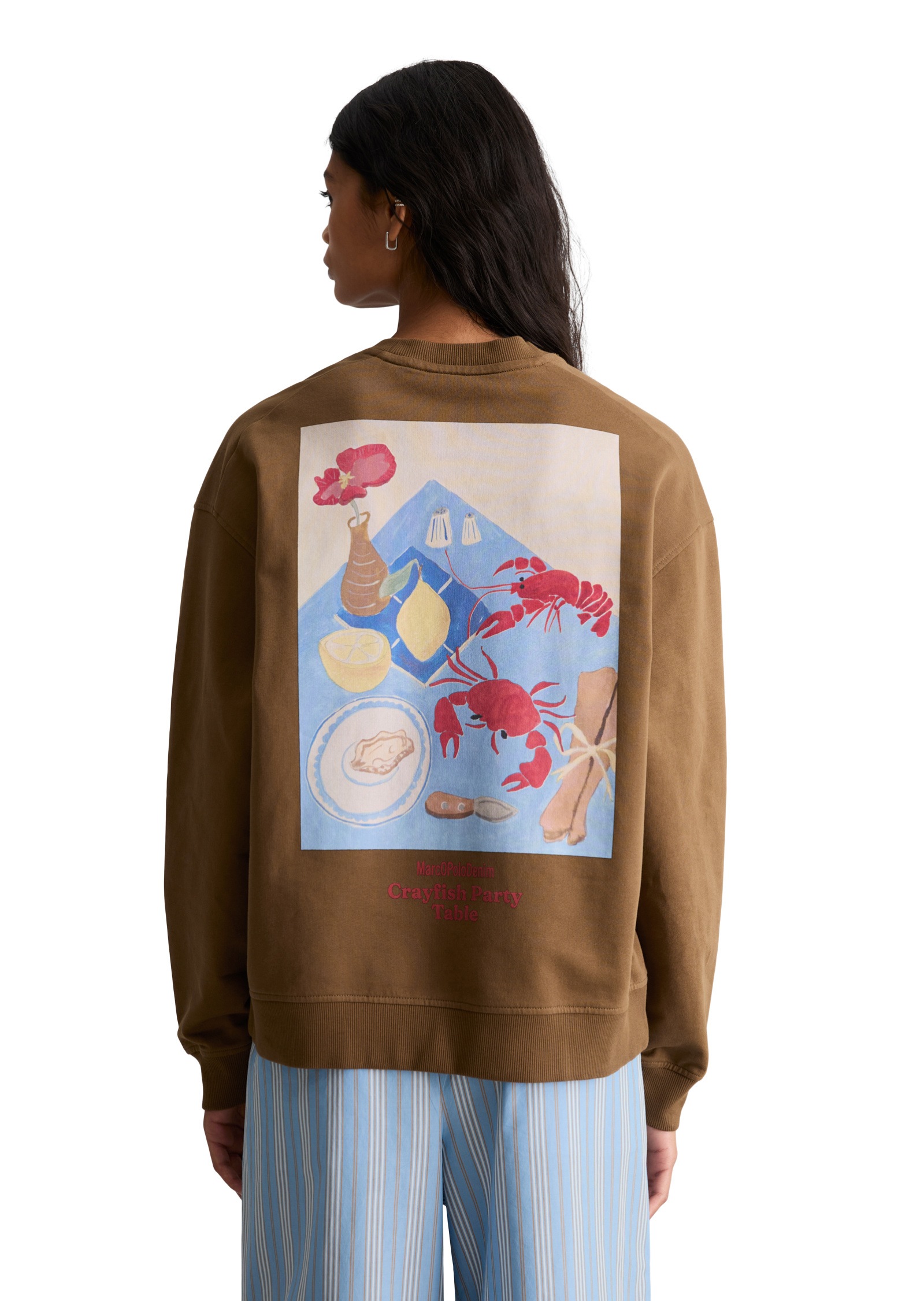 Marc O'Polo DENIM Sweatshirt »mit markantem Rückenprint«
