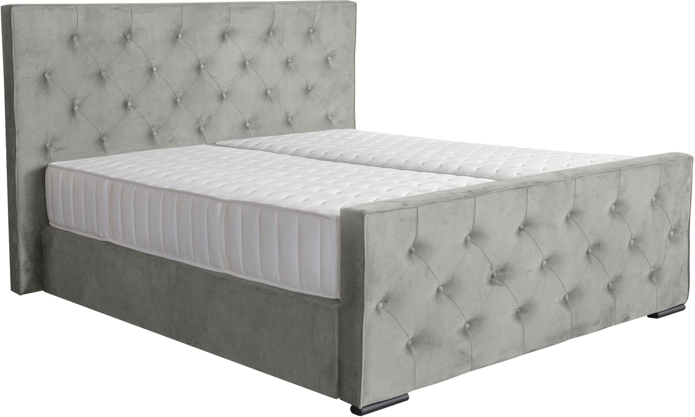 COLLECTION AB Boxspringbett »Florence erhältlich in der Breite 180cm«, inkl. Bettkasten und King-Matratzen (28cm) in H3