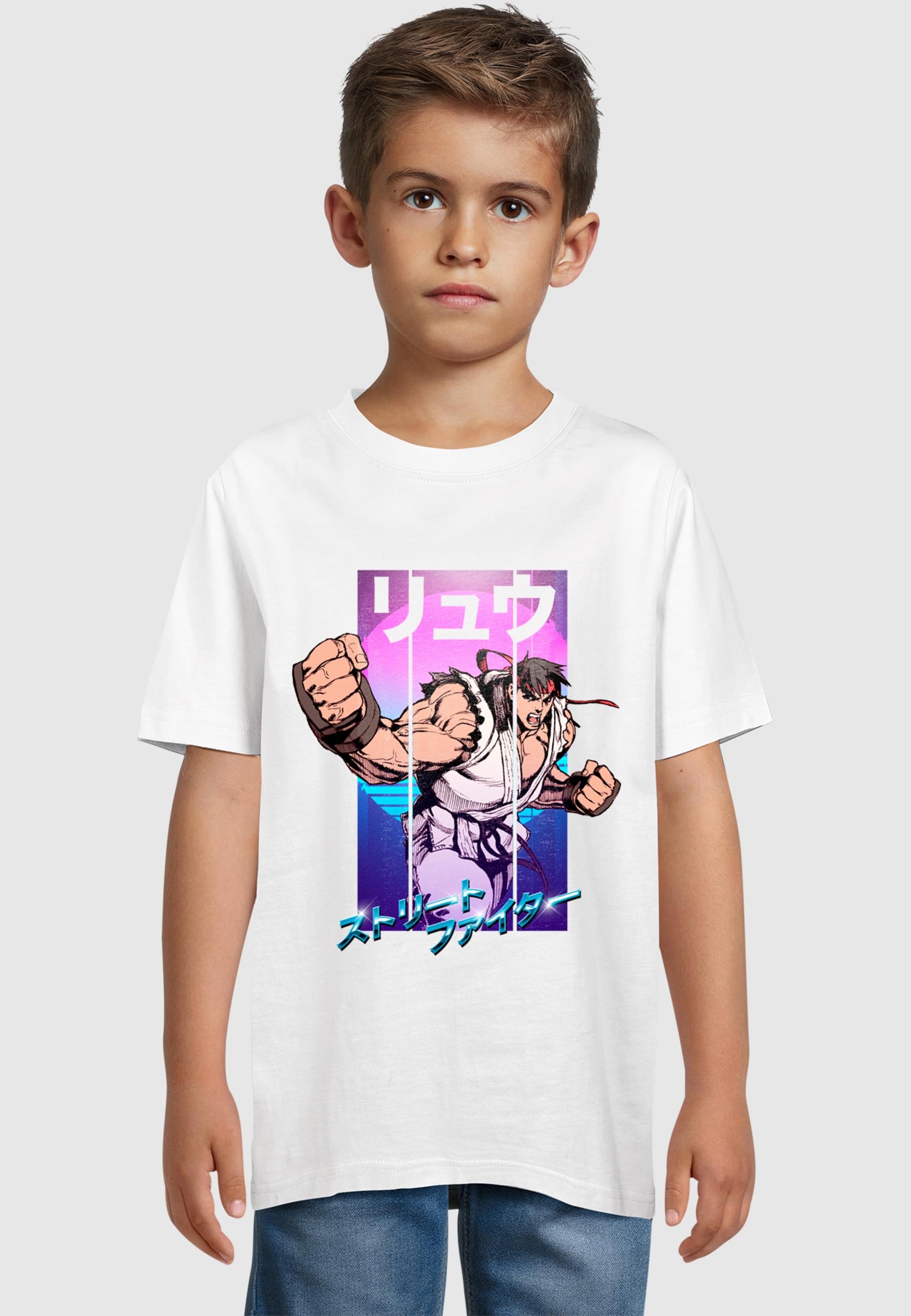 Merchcode T-Shirt »Merchcode Kids Street Fighter - Ryu Future 80s Basic T-Shirt«, (1 tlg.)