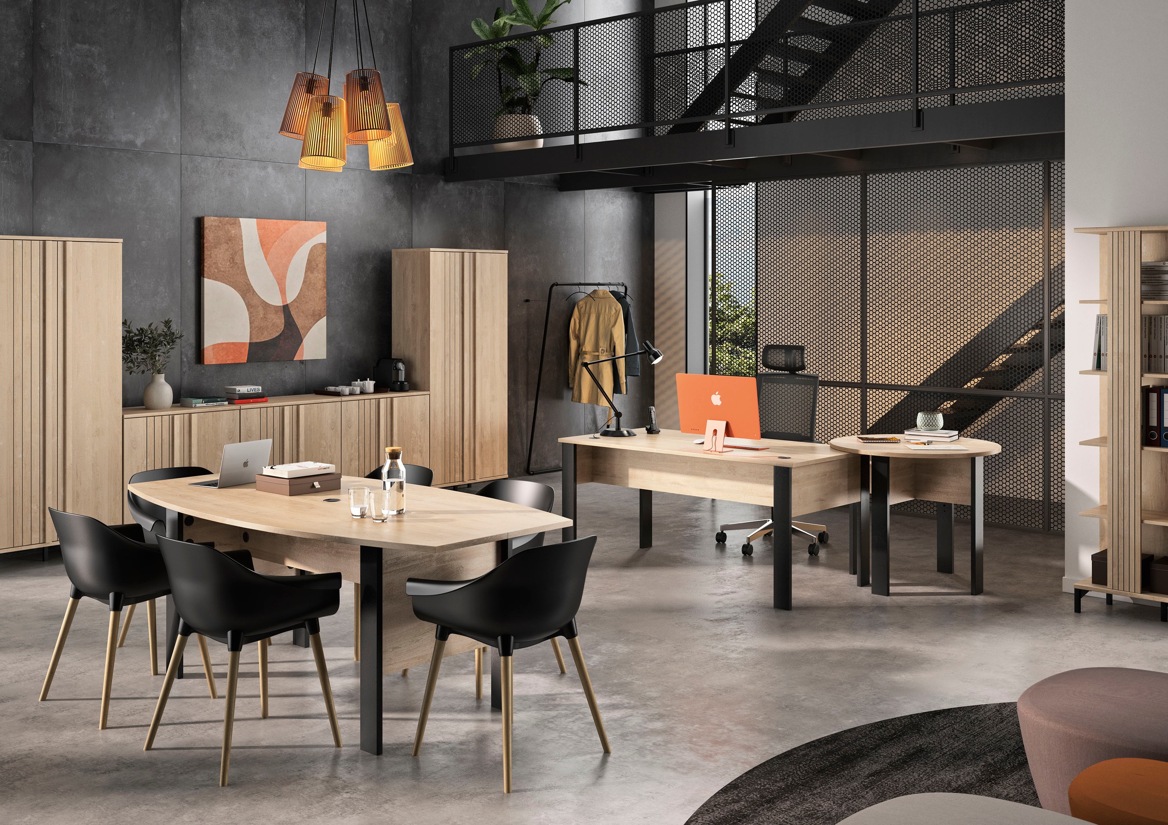 Thumbnail - Gami Aktenschrank "Faro" 1 Stk. tlg. moderner Industrial Look