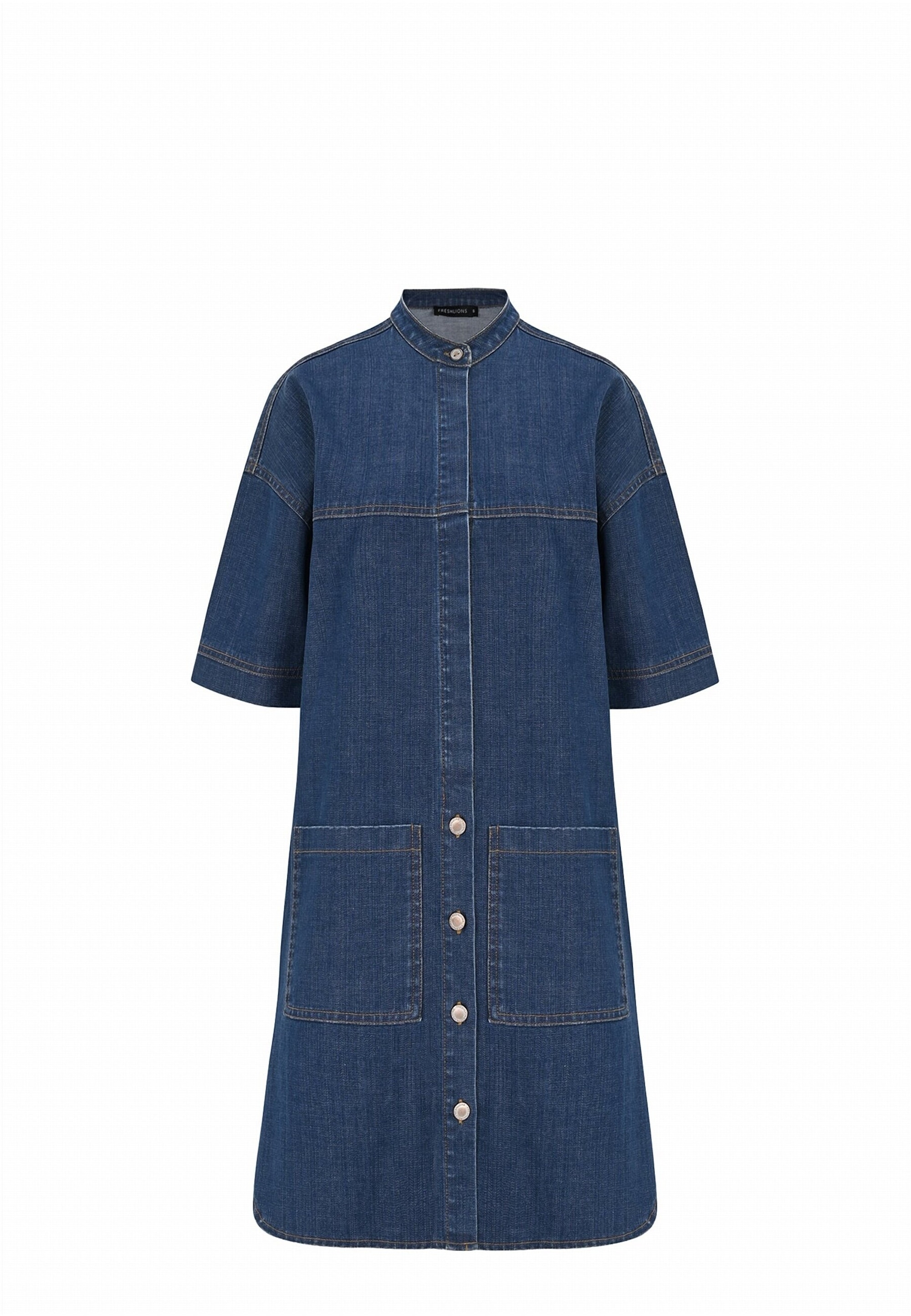 freshlions Jeanskleid »Josy«, mit durchgehender Knopfleiste